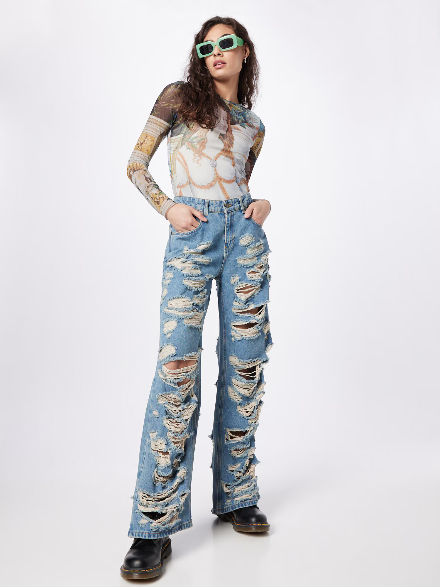 The Ragged Priest Jeans albastru denim - Pled.ro