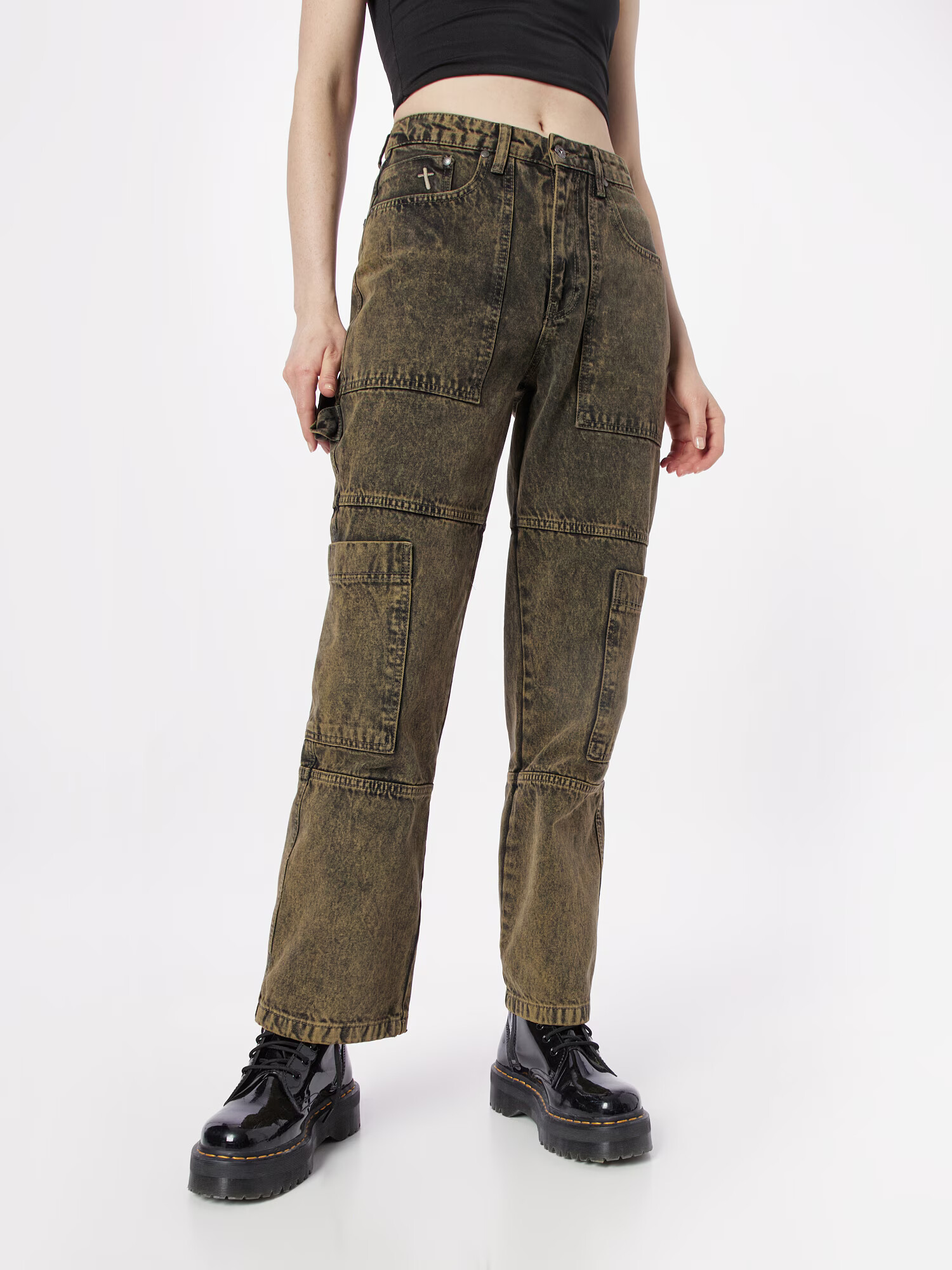 The Ragged Priest Jeans 'COMBAT' verde stuf - Pled.ro