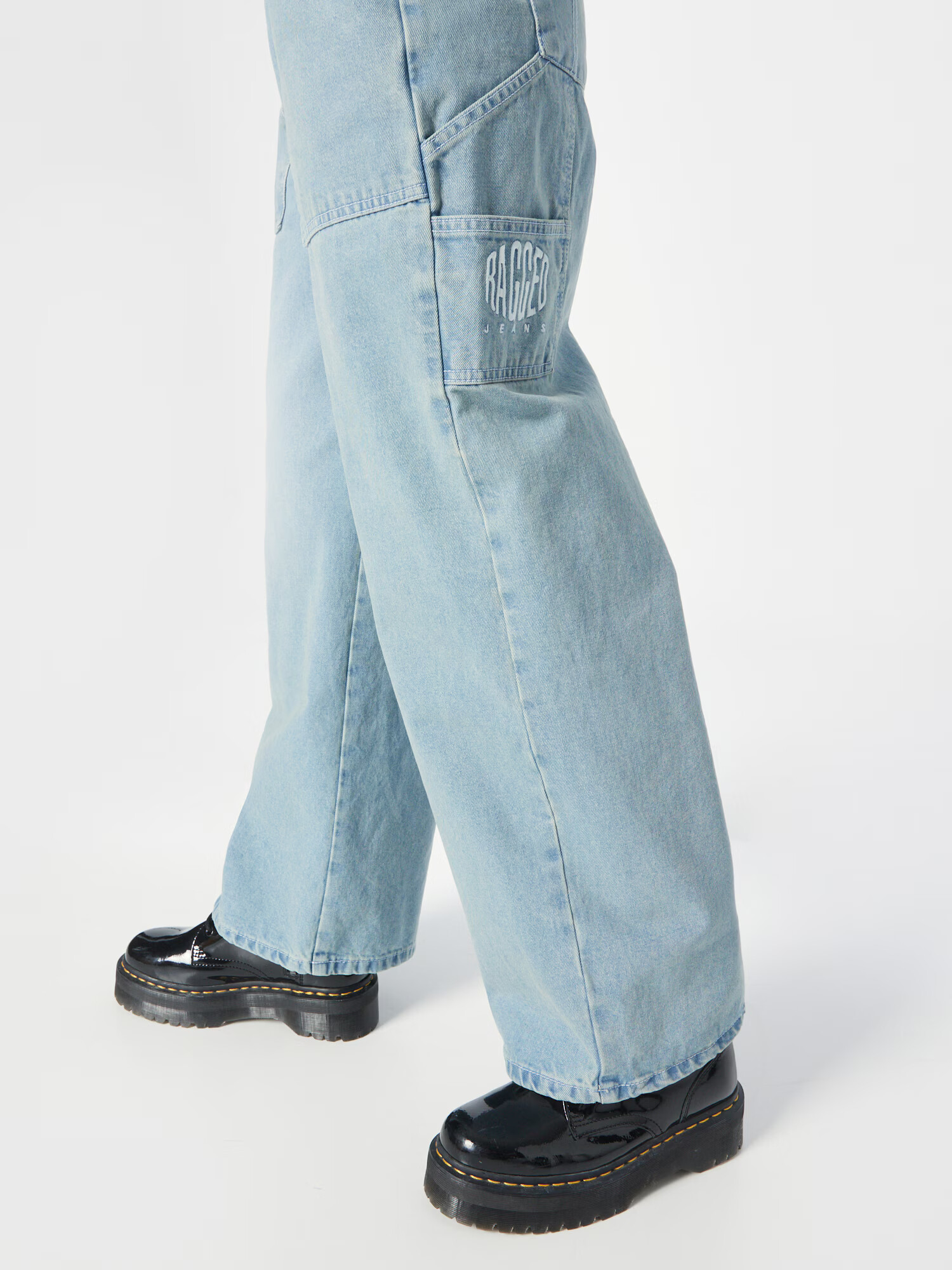 The Ragged Priest Pantaloni eleganți albastru denim - Pled.ro