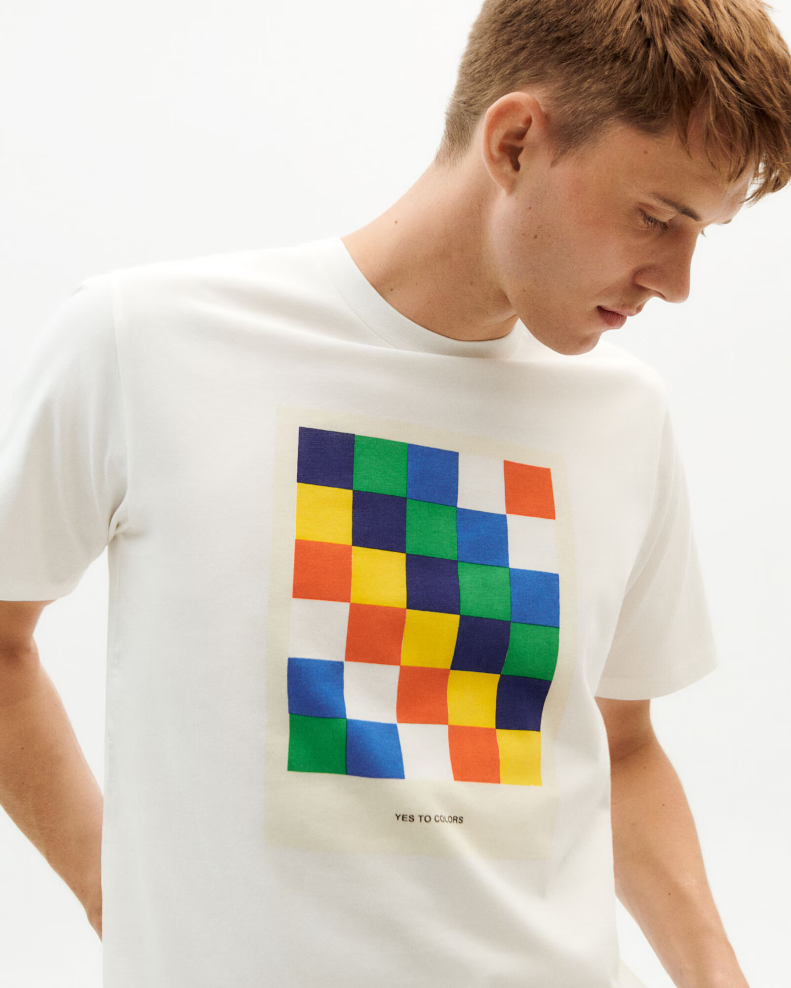 Thinking MU Tricou 'Yes To Colour' albastru / galben / verde / alb - Pled.ro