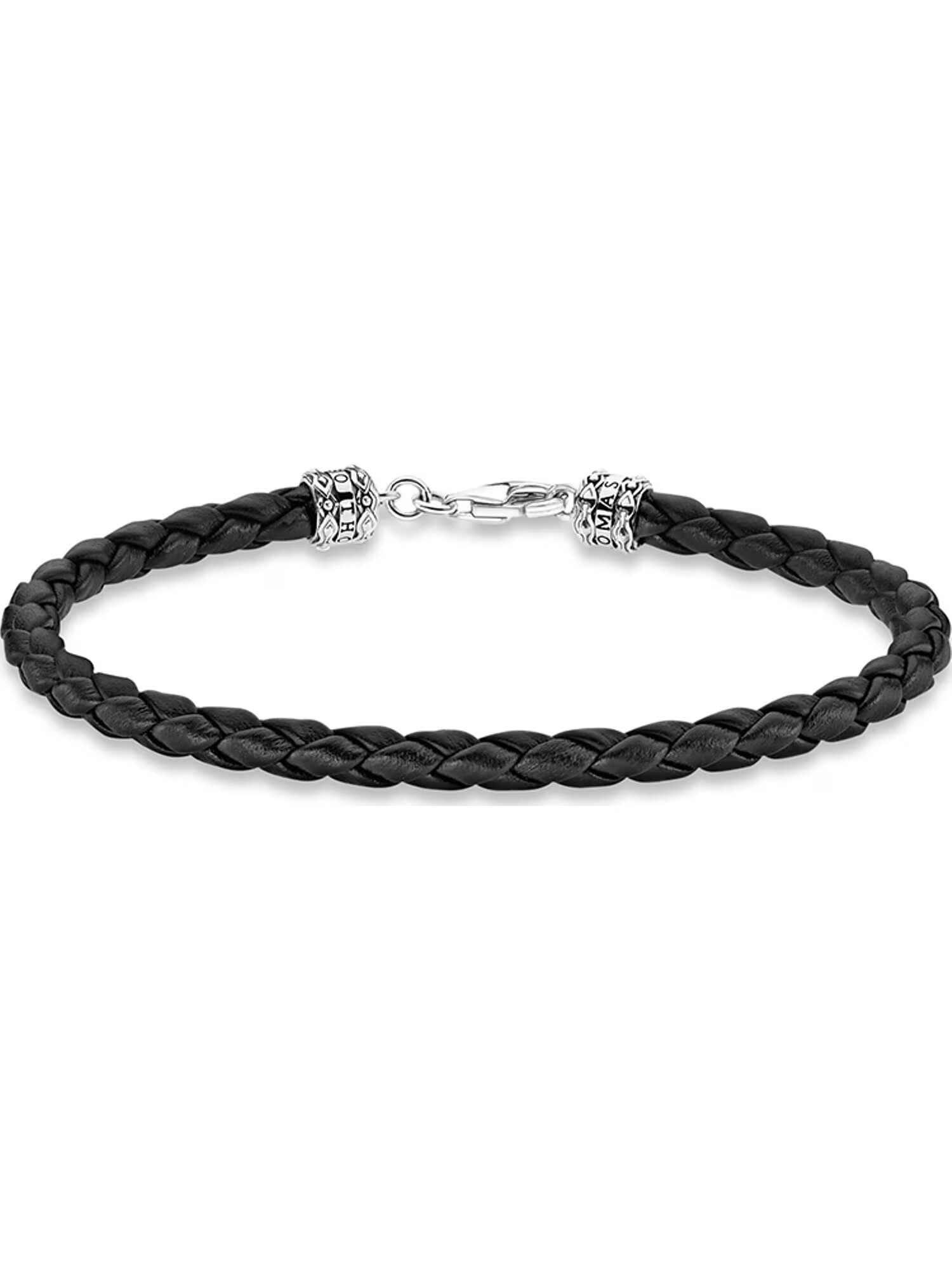 Thomas Sabo Brățară negru / argintiu - Pled.ro