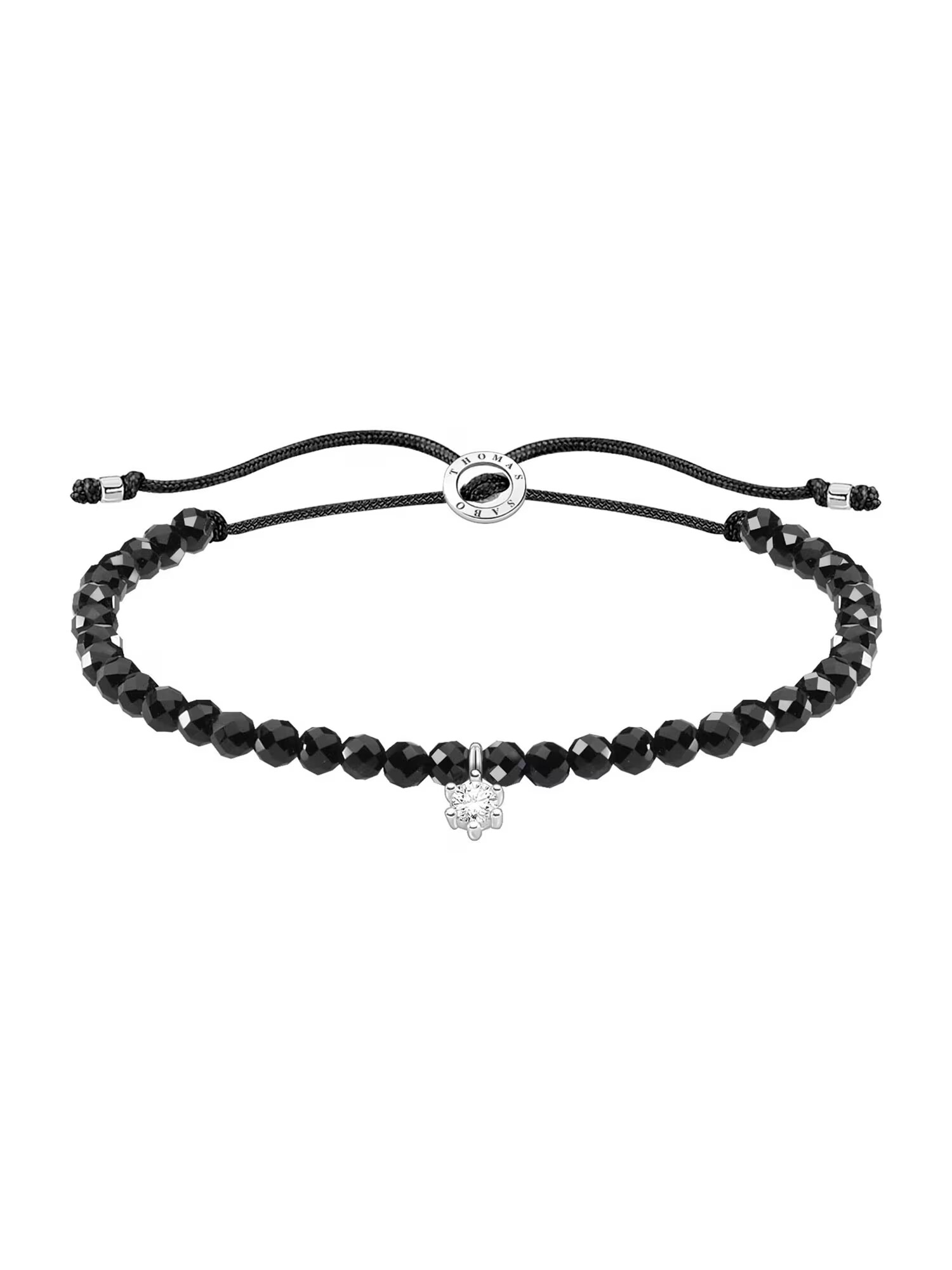 Thomas Sabo Brățară negru / argintiu - Pled.ro