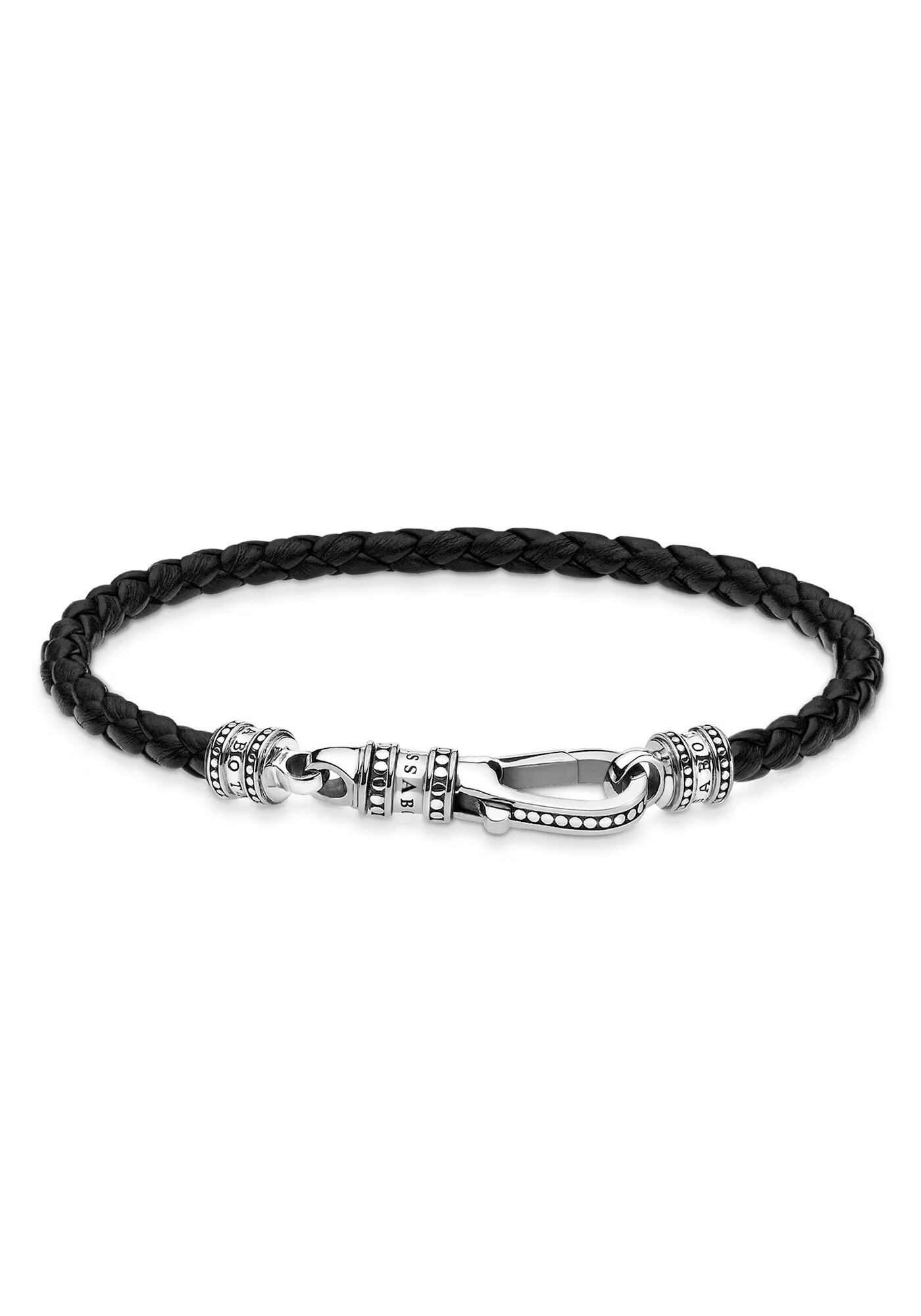 Thomas Sabo Brățară 'Rebel' negru / argintiu - Pled.ro