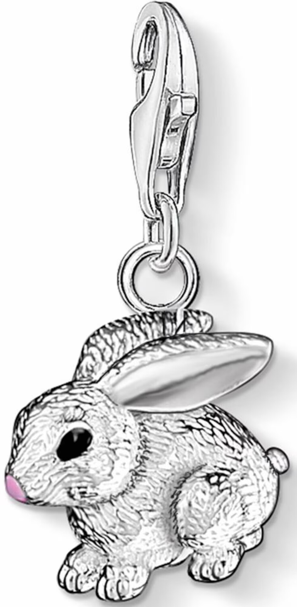 Thomas Sabo Brelocuri 'Hase' roz / negru / argintiu - Pled.ro