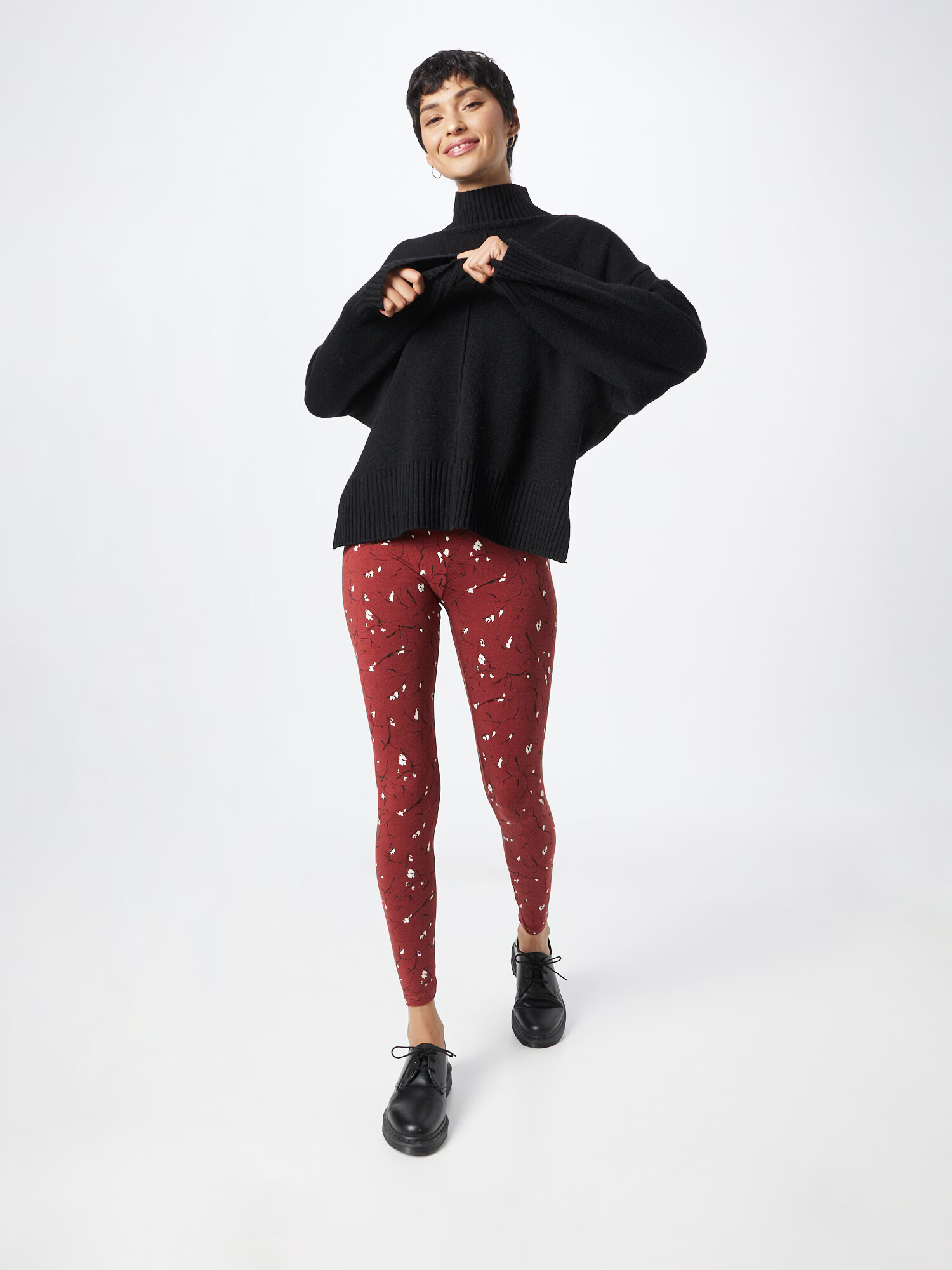 Thought Leggings 'Eira' portocaliu homar / negru / alb - Pled.ro