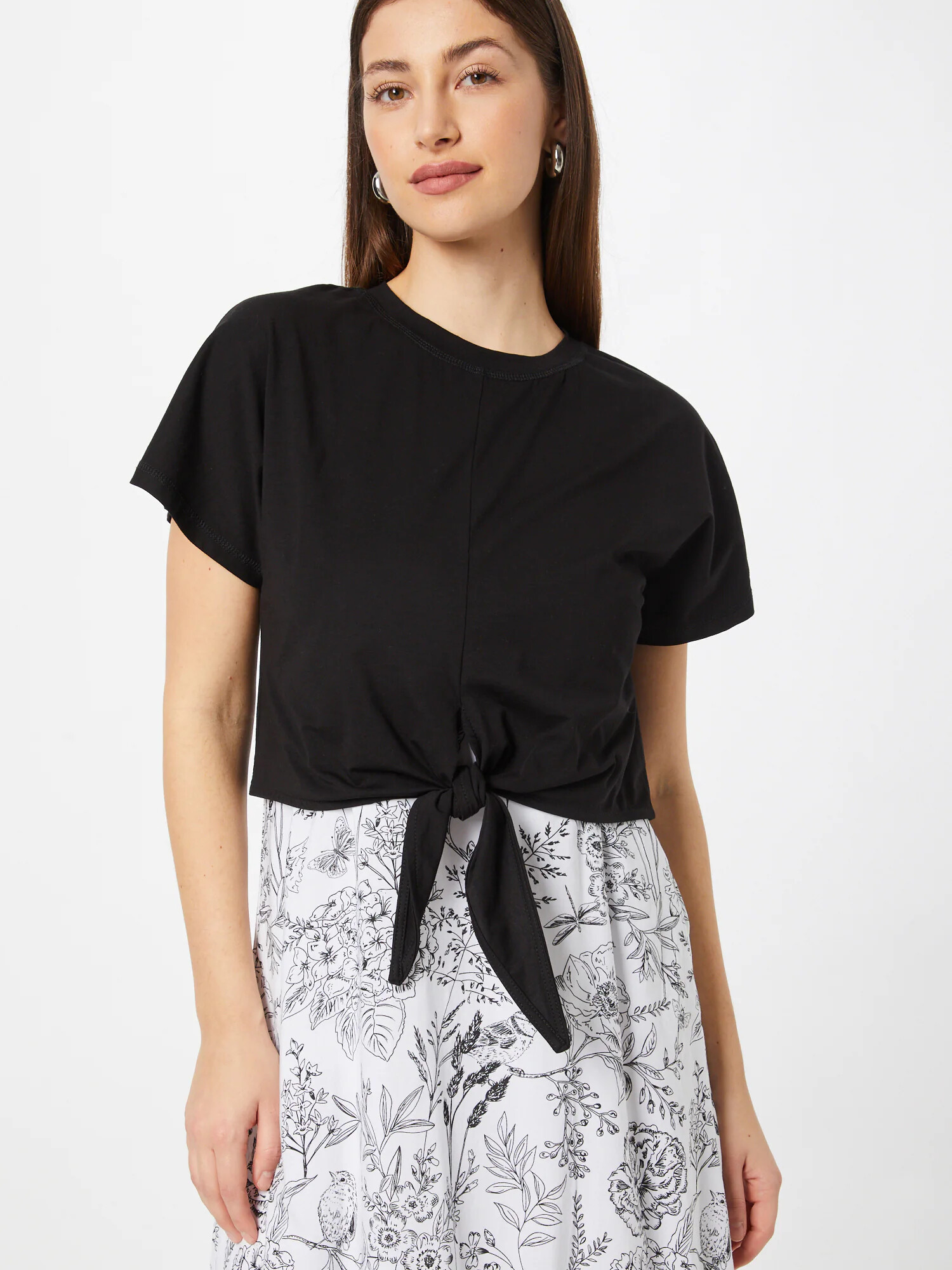 Thought Rochie negru / alb - Pled.ro