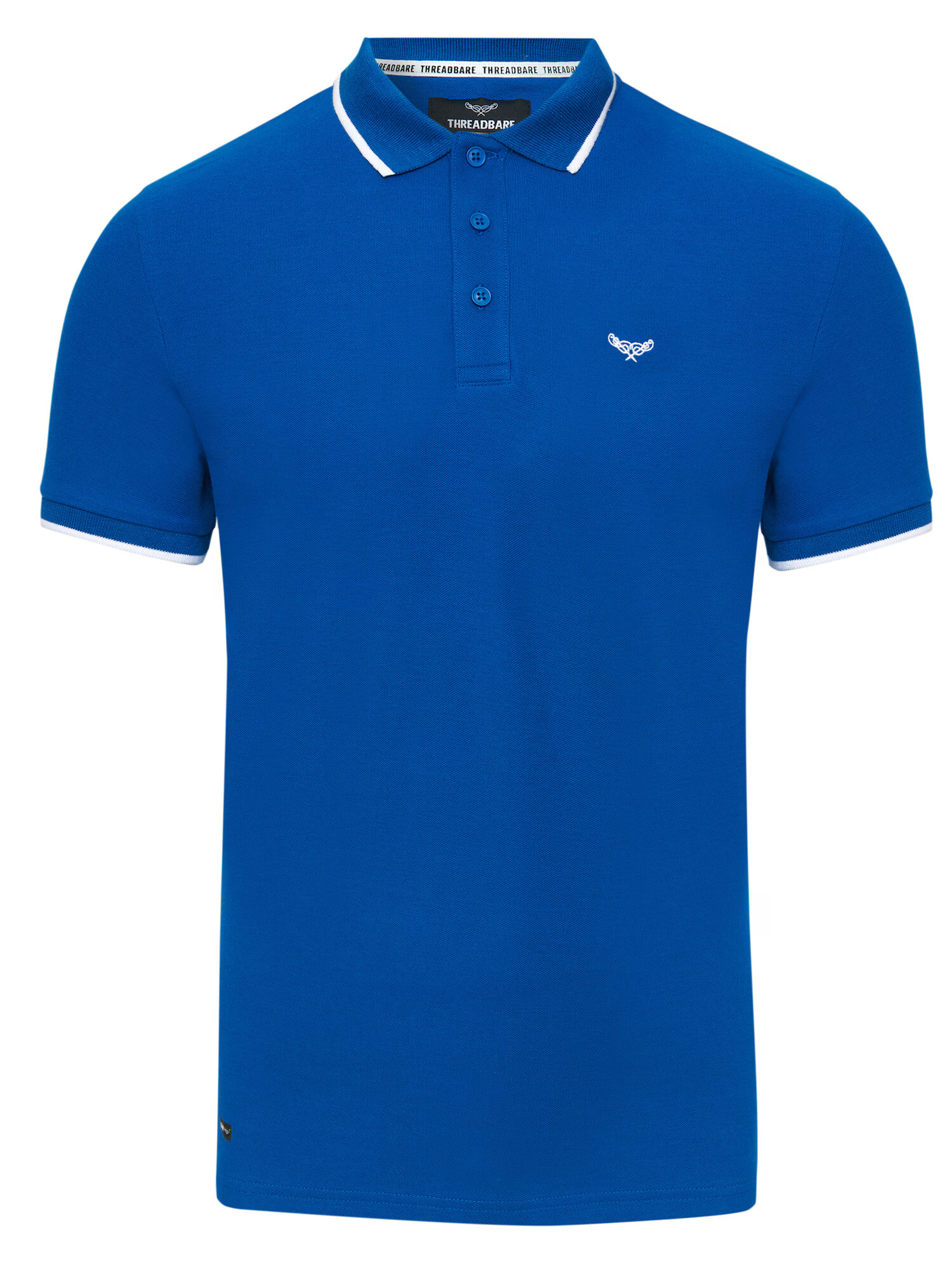 Threadbare Tricou albastru cobalt / alb - Pled.ro