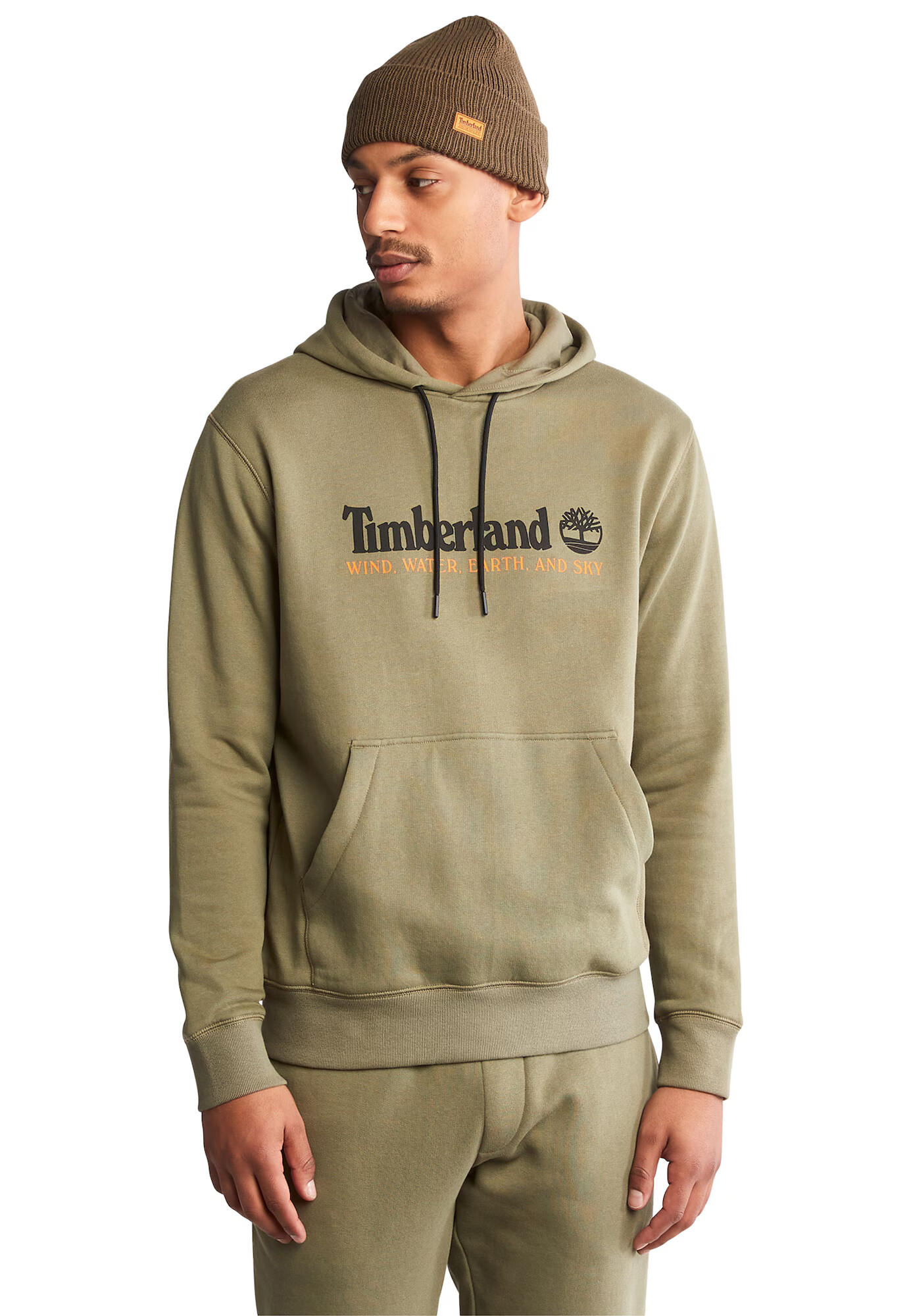 TIMBERLAND Bluză de molton kaki / portocaliu / negru - Pled.ro