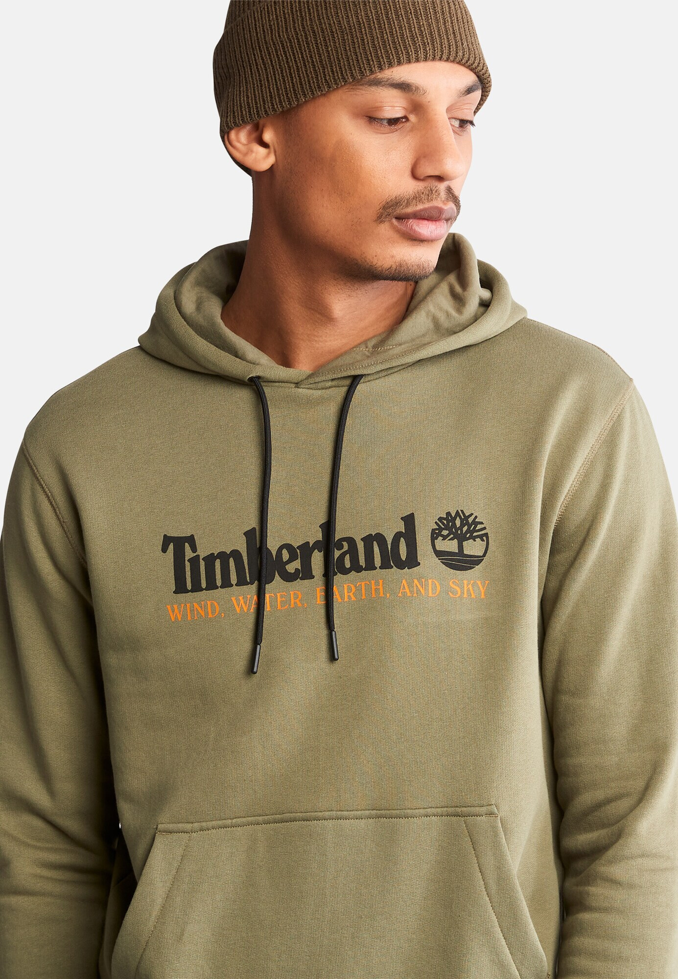 TIMBERLAND Bluză de molton kaki / portocaliu / negru - Pled.ro