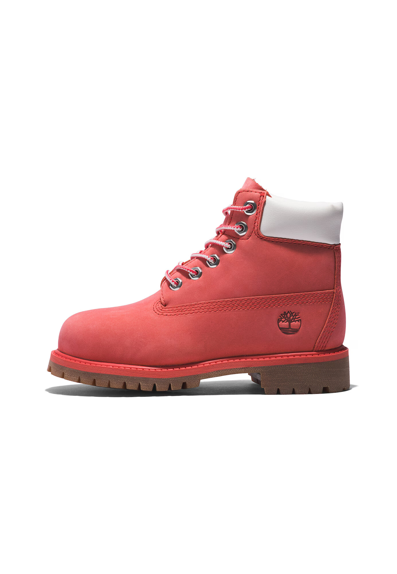 TIMBERLAND Ghete cu șireturi roșu pepene / alb - Pled.ro