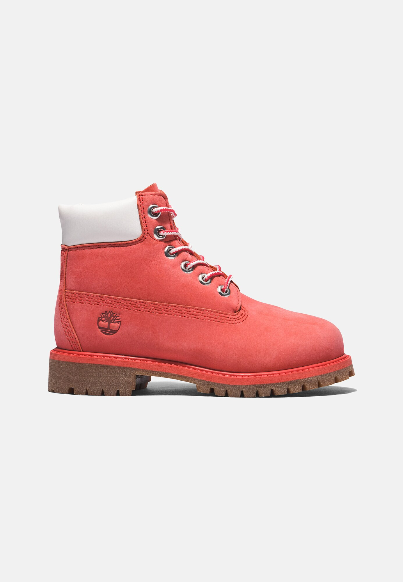 TIMBERLAND Ghete cu șireturi roșu pepene / alb - Pled.ro