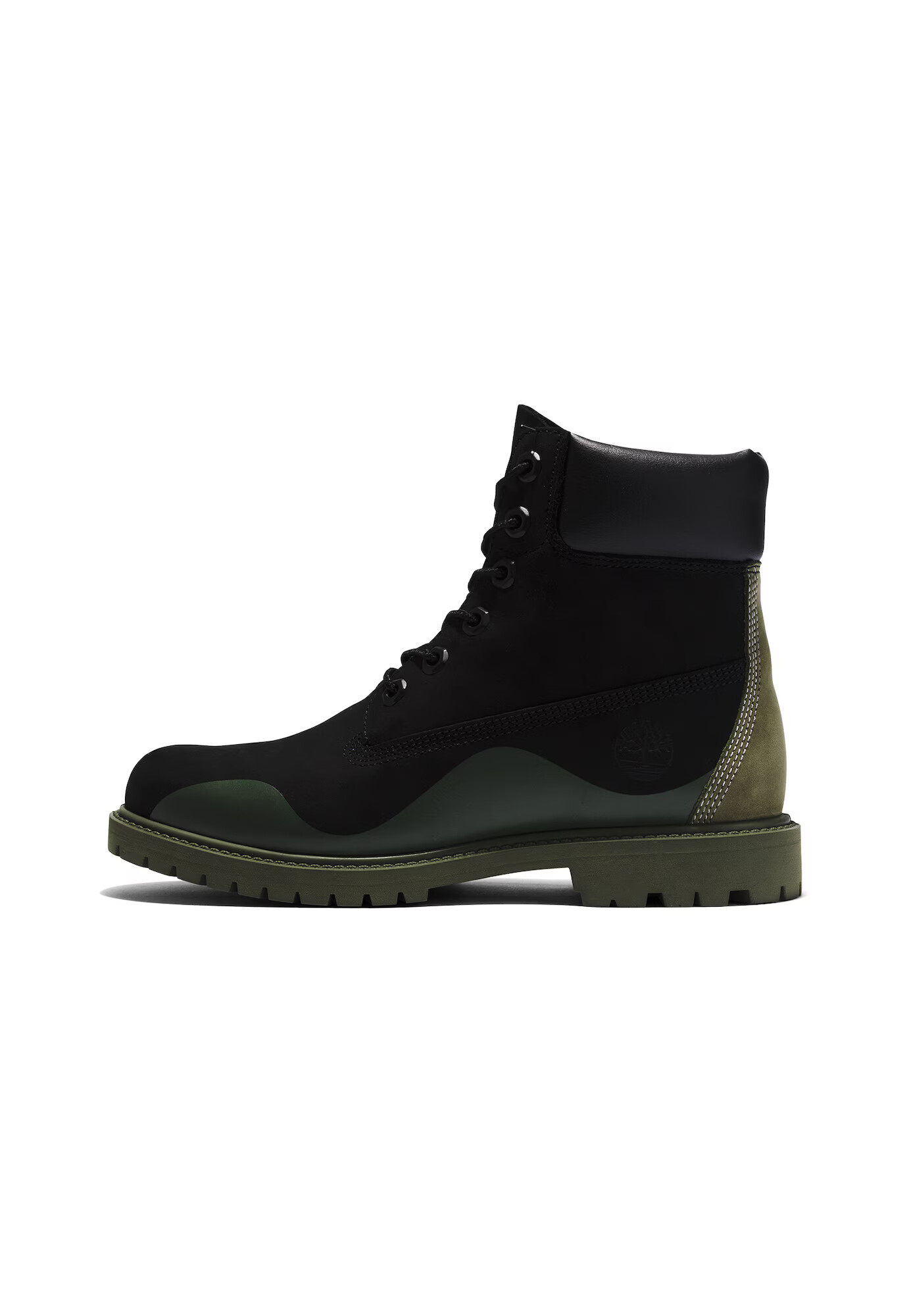 TIMBERLAND Cizme cu șireturi oliv / negru - Pled.ro