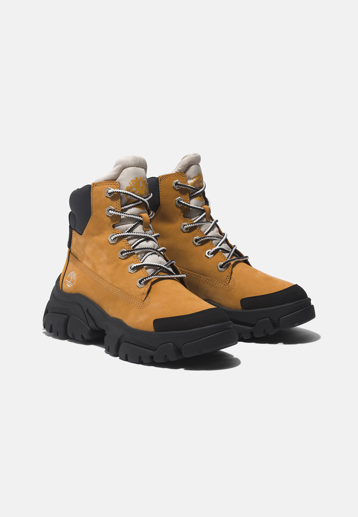 TIMBERLAND Ghete cu șireturi 'Adley' ecru / maro caramel / negru - Pled.ro