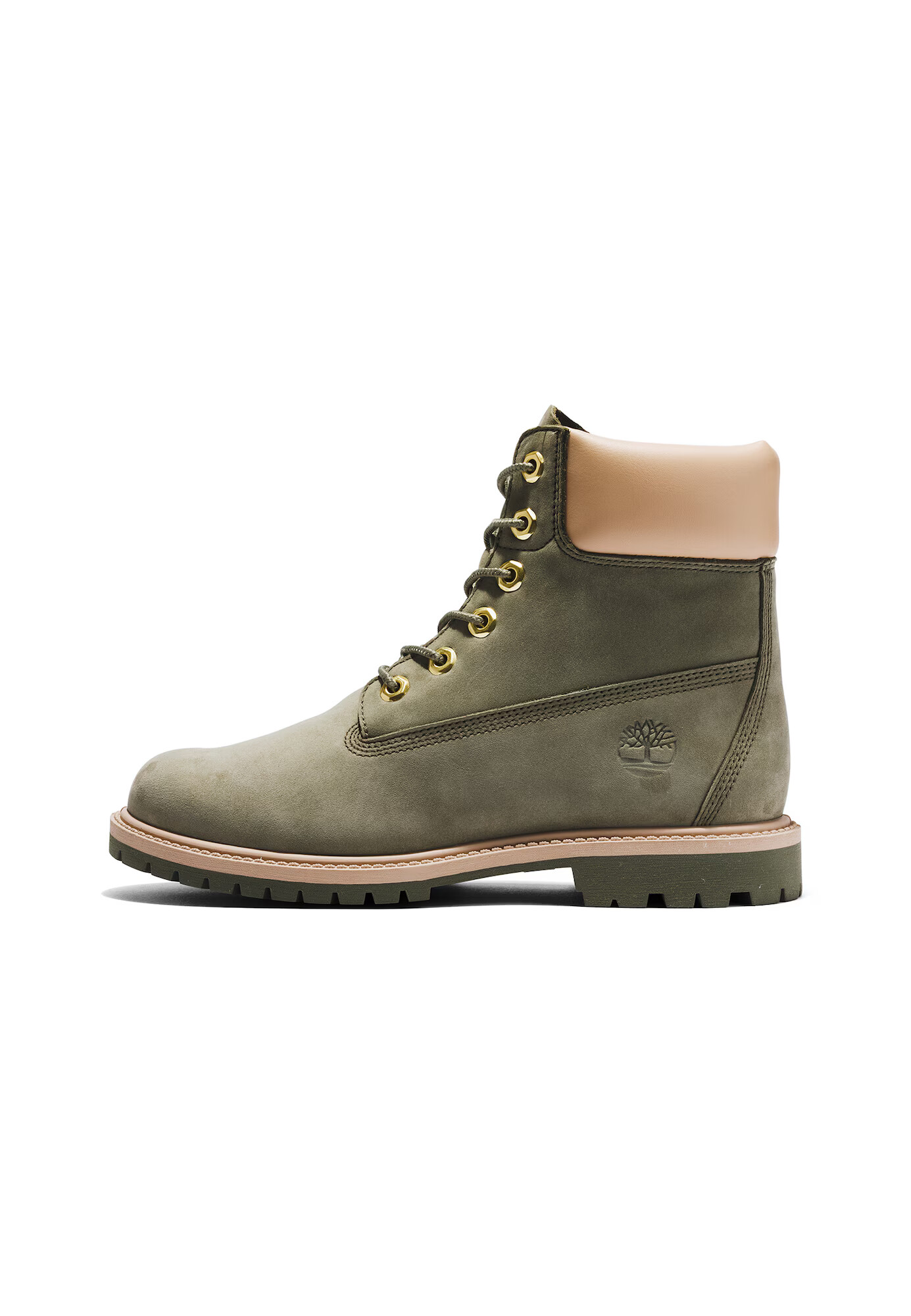 TIMBERLAND Ghete cu șireturi bej / verde închis - Pled.ro