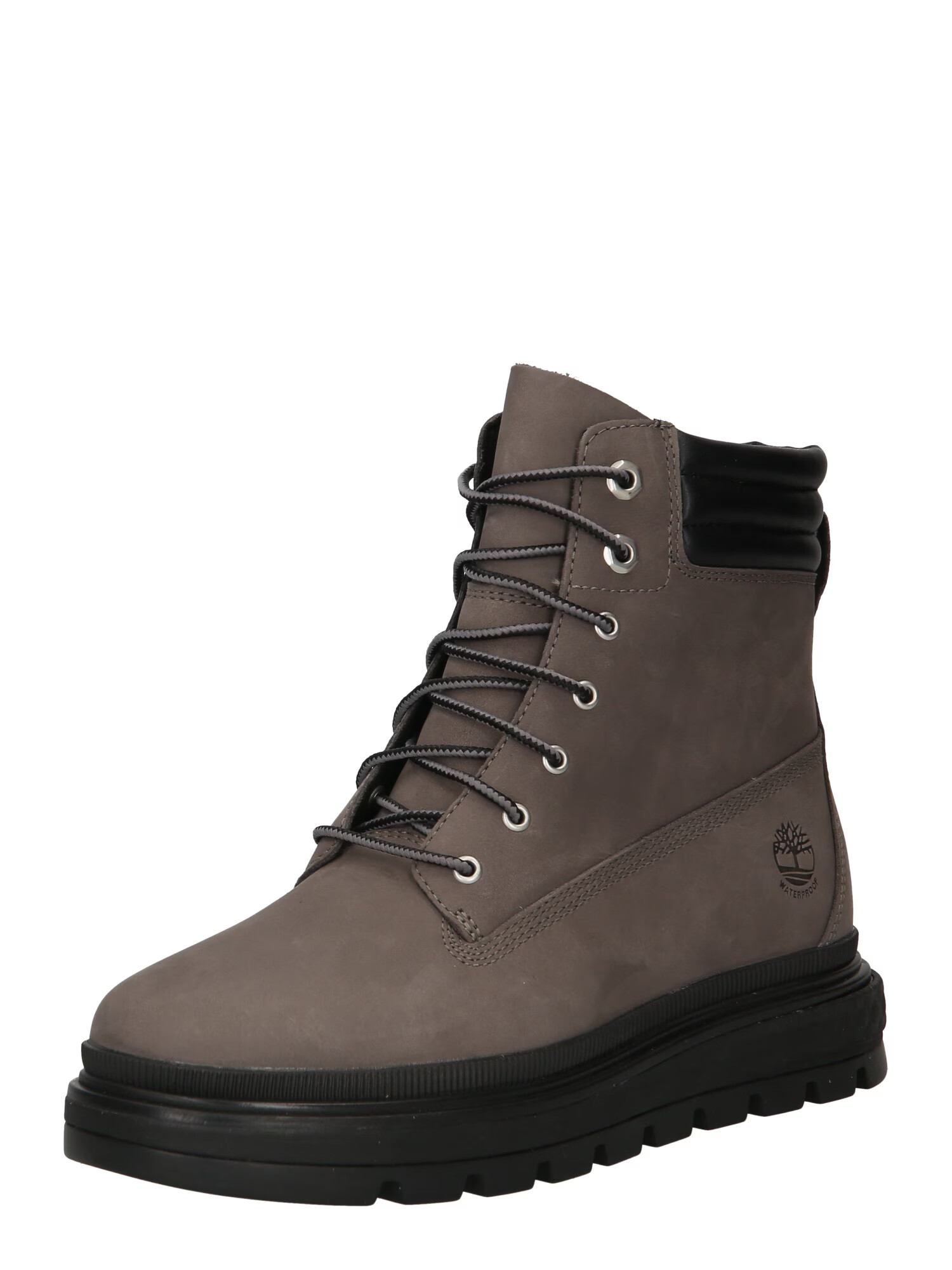 TIMBERLAND Ghete cu șireturi gri taupe / negru - Pled.ro