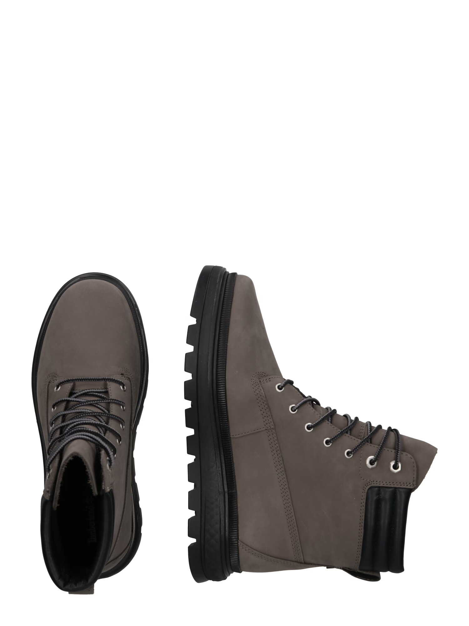 TIMBERLAND Ghete cu șireturi gri taupe / negru - Pled.ro