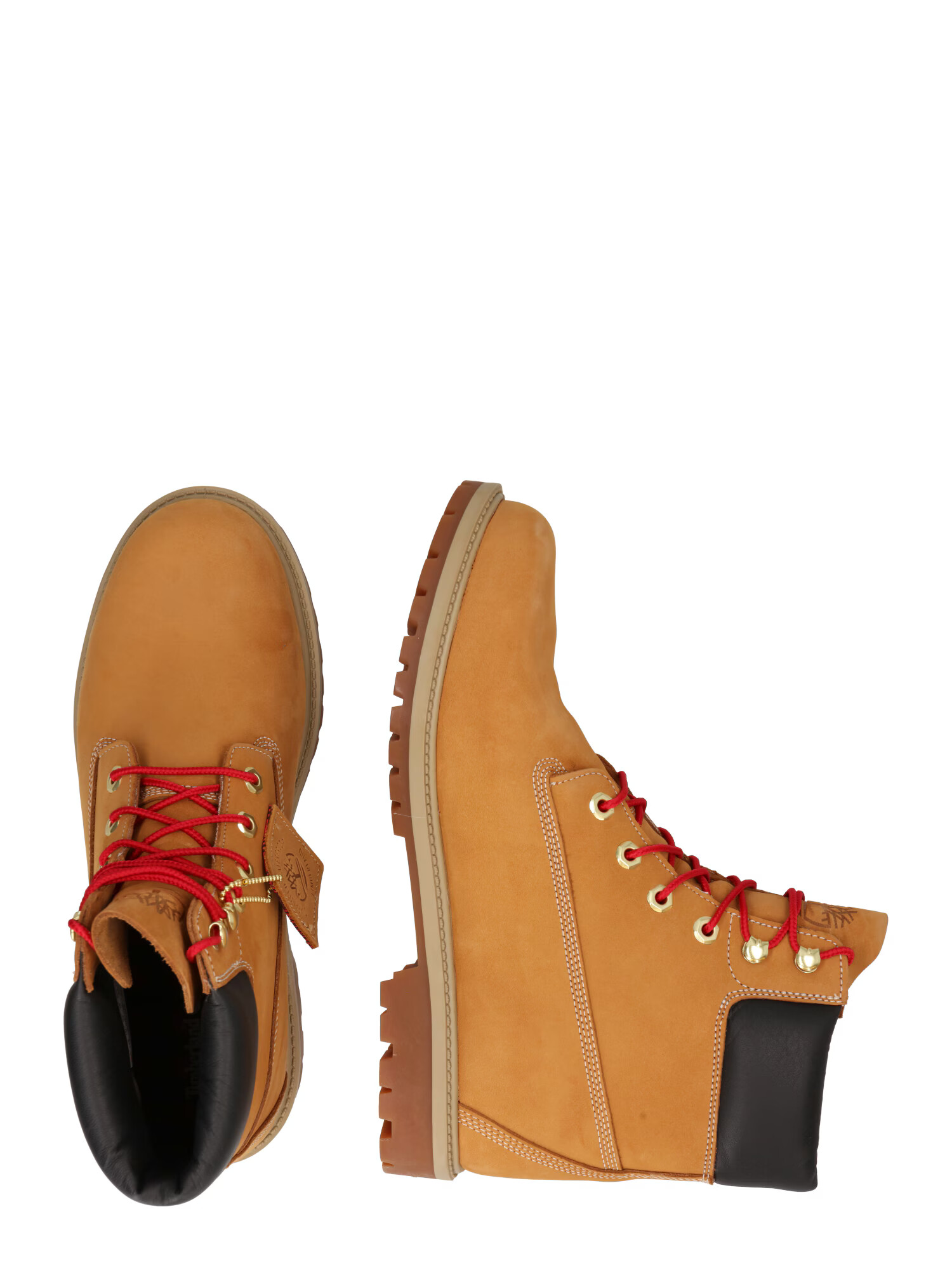 TIMBERLAND Ghete cu șireturi maro caramel / negru - Pled.ro