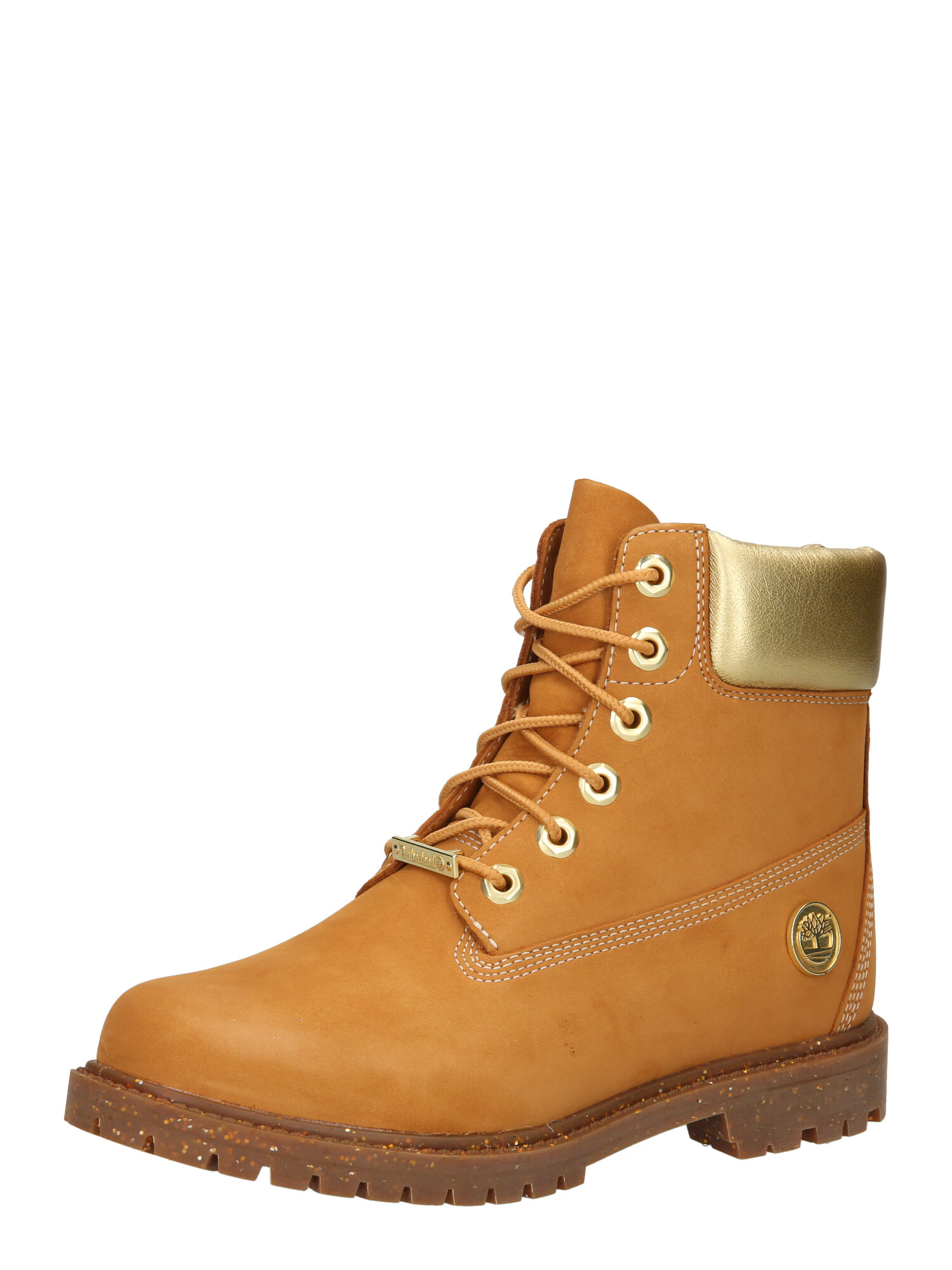 TIMBERLAND Ghete cu șireturi maro coniac / auriu - Pled.ro