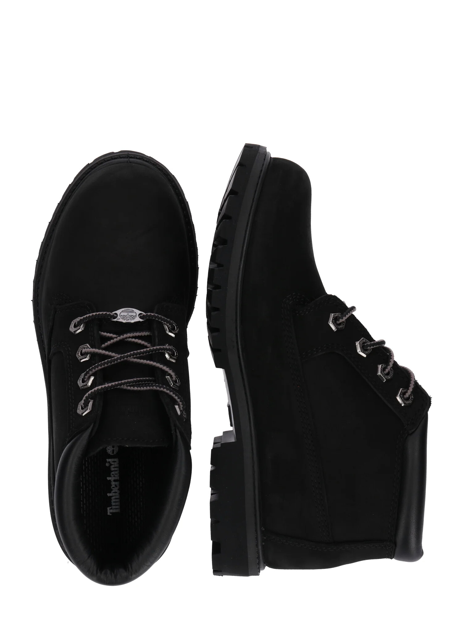 TIMBERLAND Cizme cu șireturi 'Nellie Double' gri / negru - Pled.ro