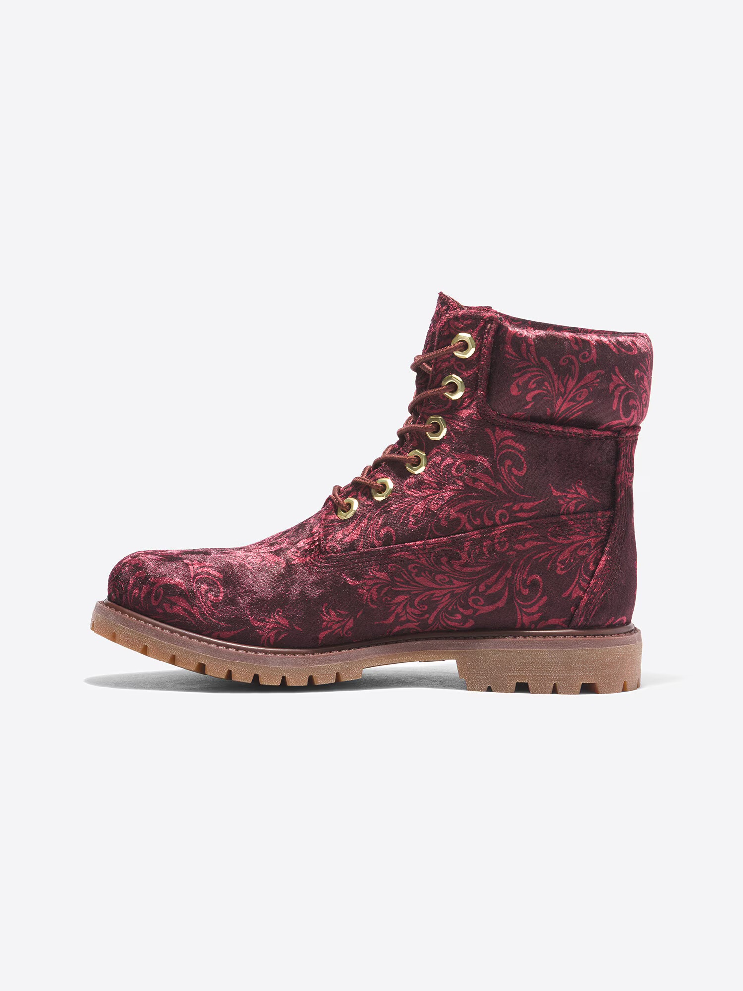 TIMBERLAND Ghete cu șireturi auriu / roșu burgundy / roșu pepene - Pled.ro