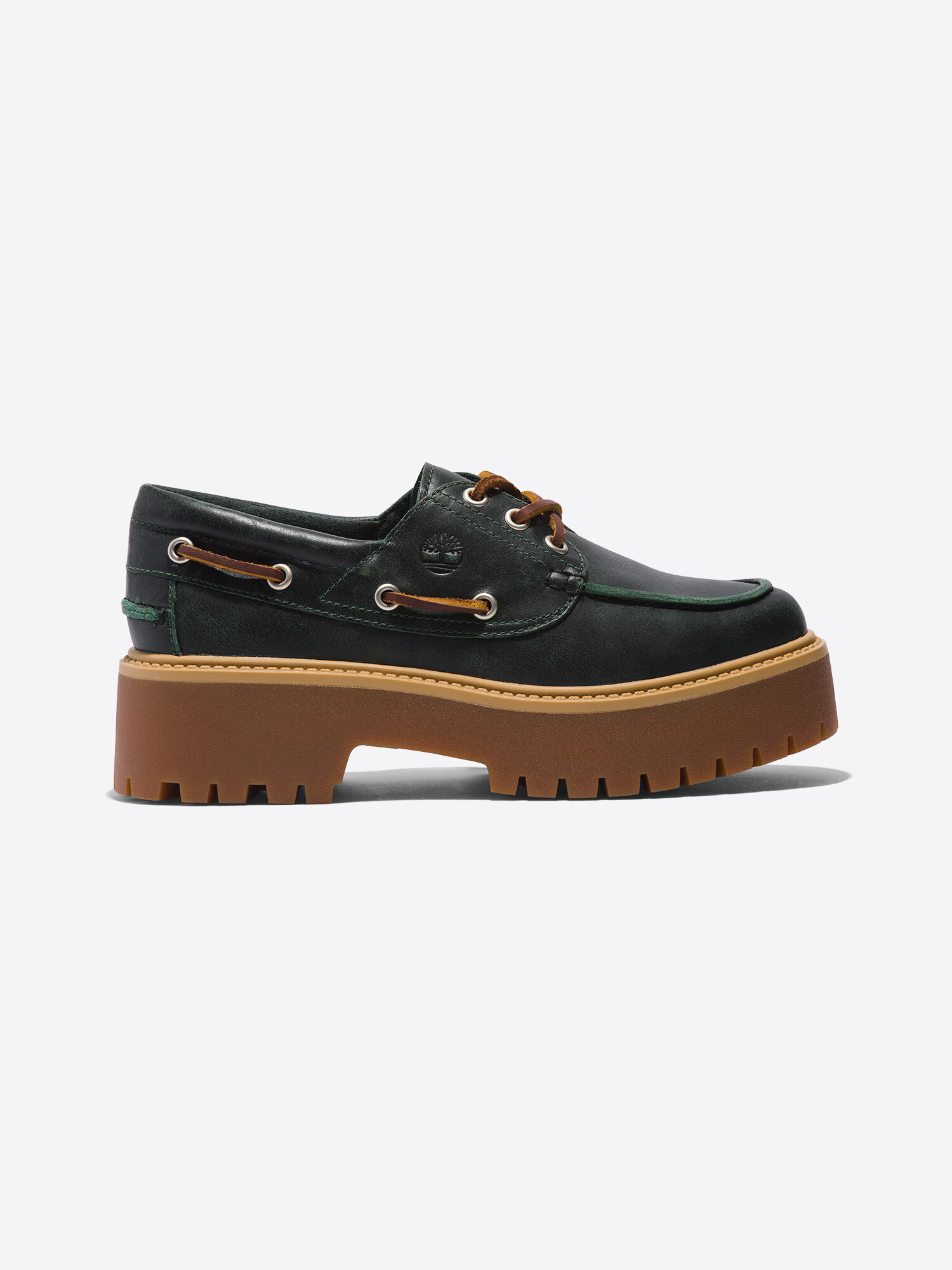 TIMBERLAND Pantofi cu șireturi 'Stone Street 3 Eye Boat' maro / verde închis - Pled.ro