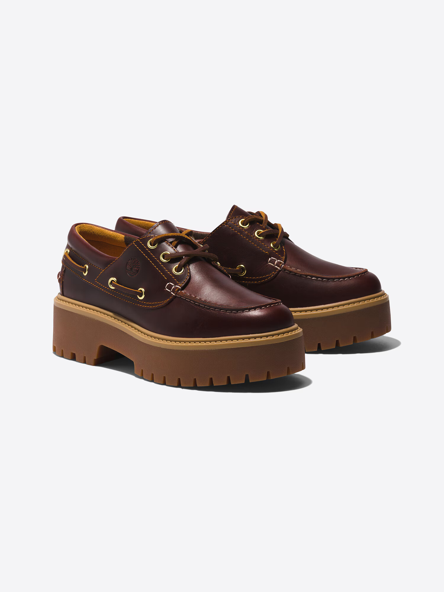 TIMBERLAND Pantofi cu șireturi 'Stone Street 3 Eye' maro / maro caramel / maro închis - Pled.ro