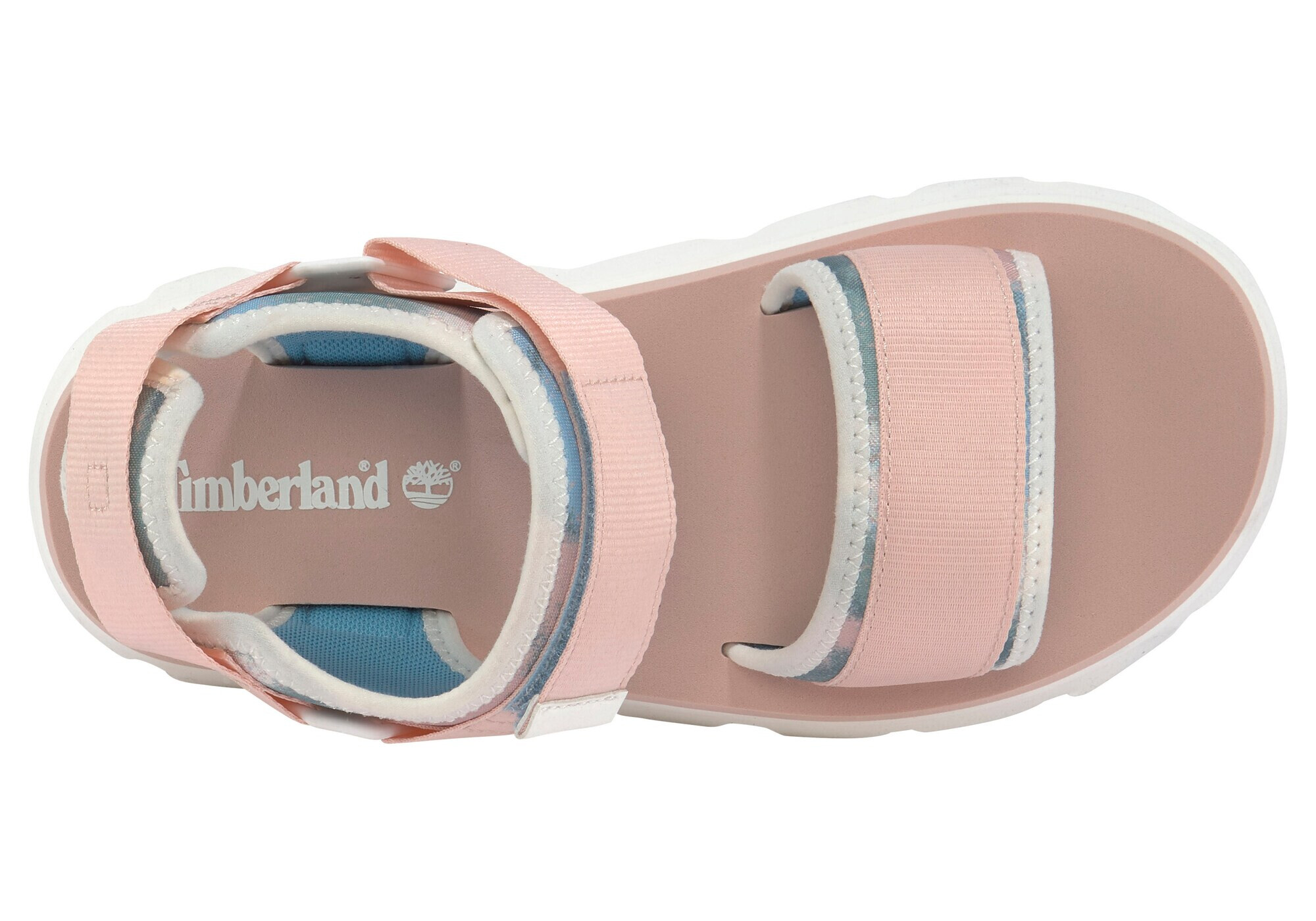 TIMBERLAND Sandale turcoaz / roz deschis / alb - Pled.ro