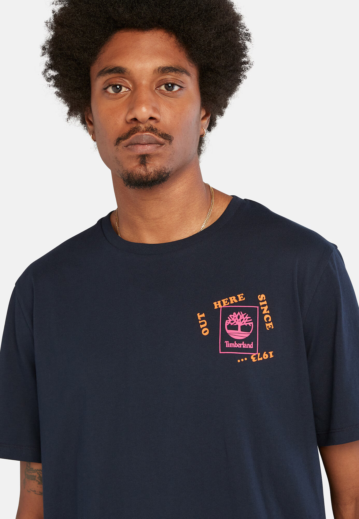 TIMBERLAND Tricou bej deschis / bleumarin / portocaliu / roz - Pled.ro