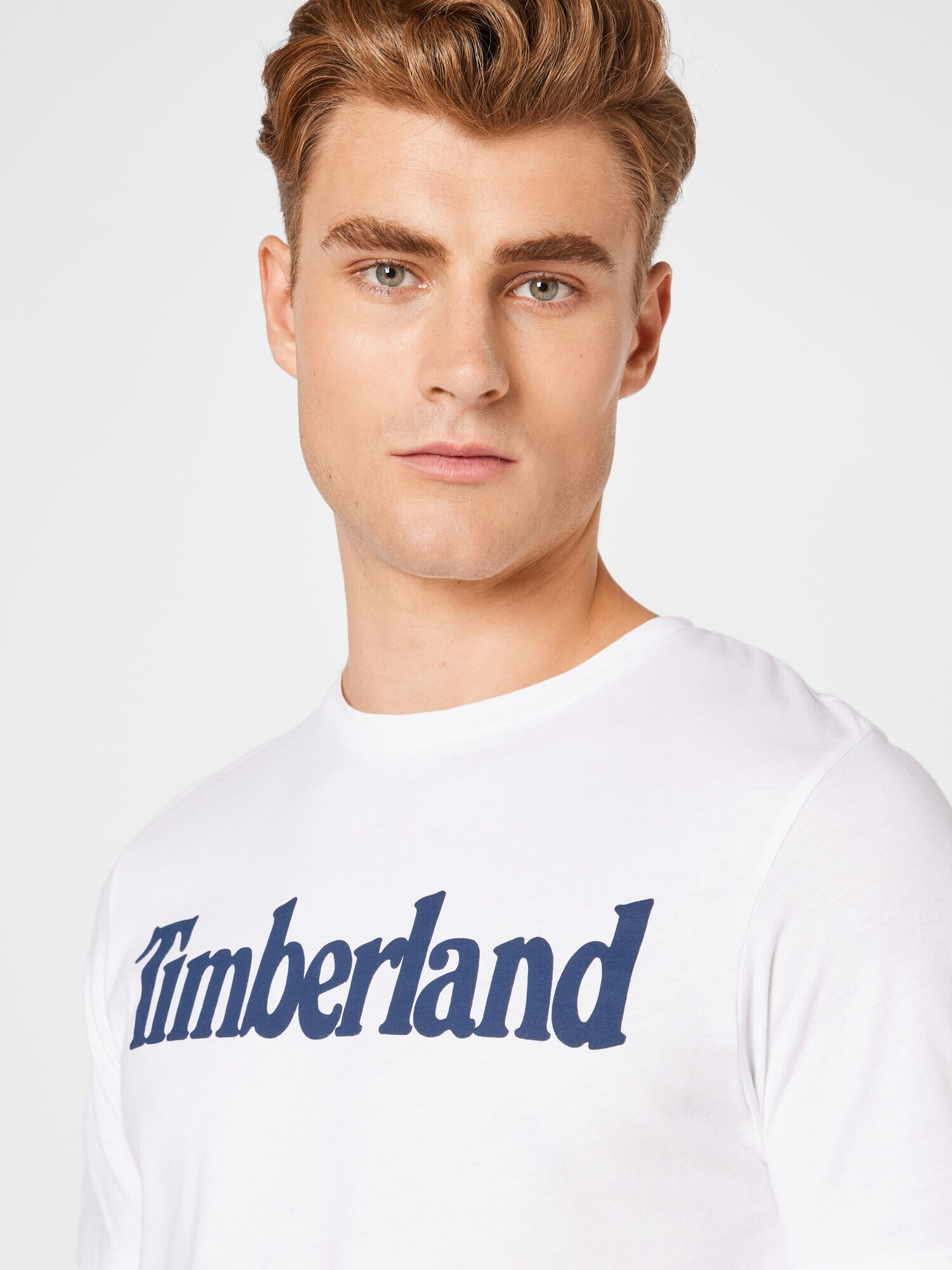 TIMBERLAND Tricou bleumarin / alb - Pled.ro