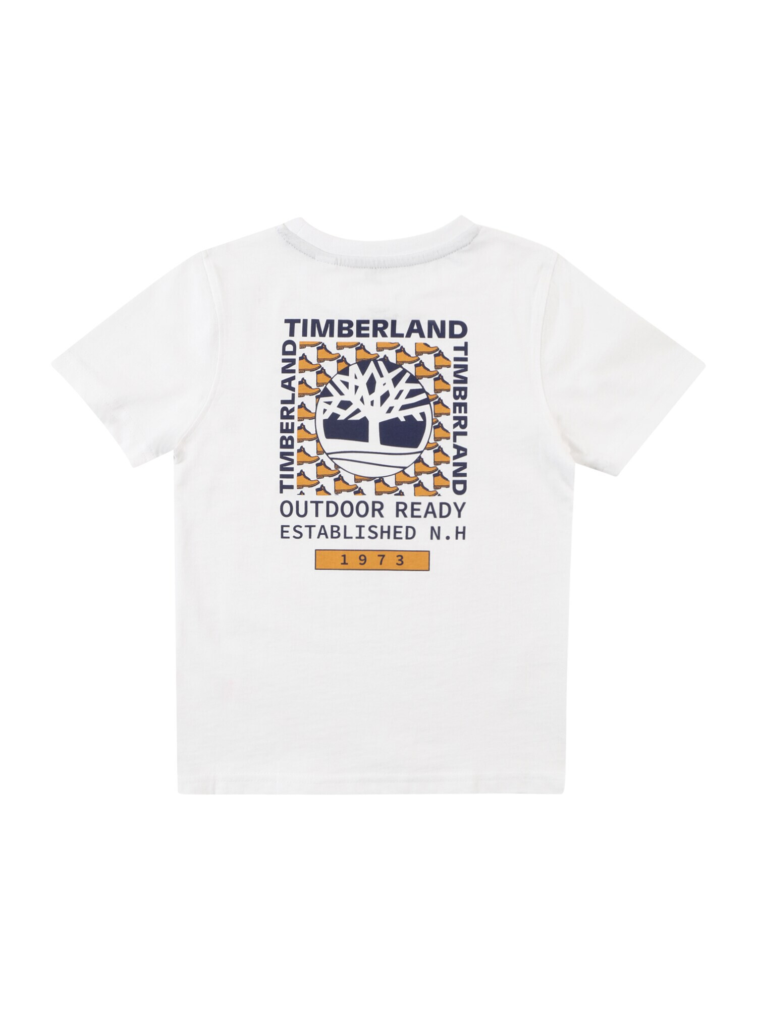 TIMBERLAND Tricou bleumarin / portocaliu / alb - Pled.ro