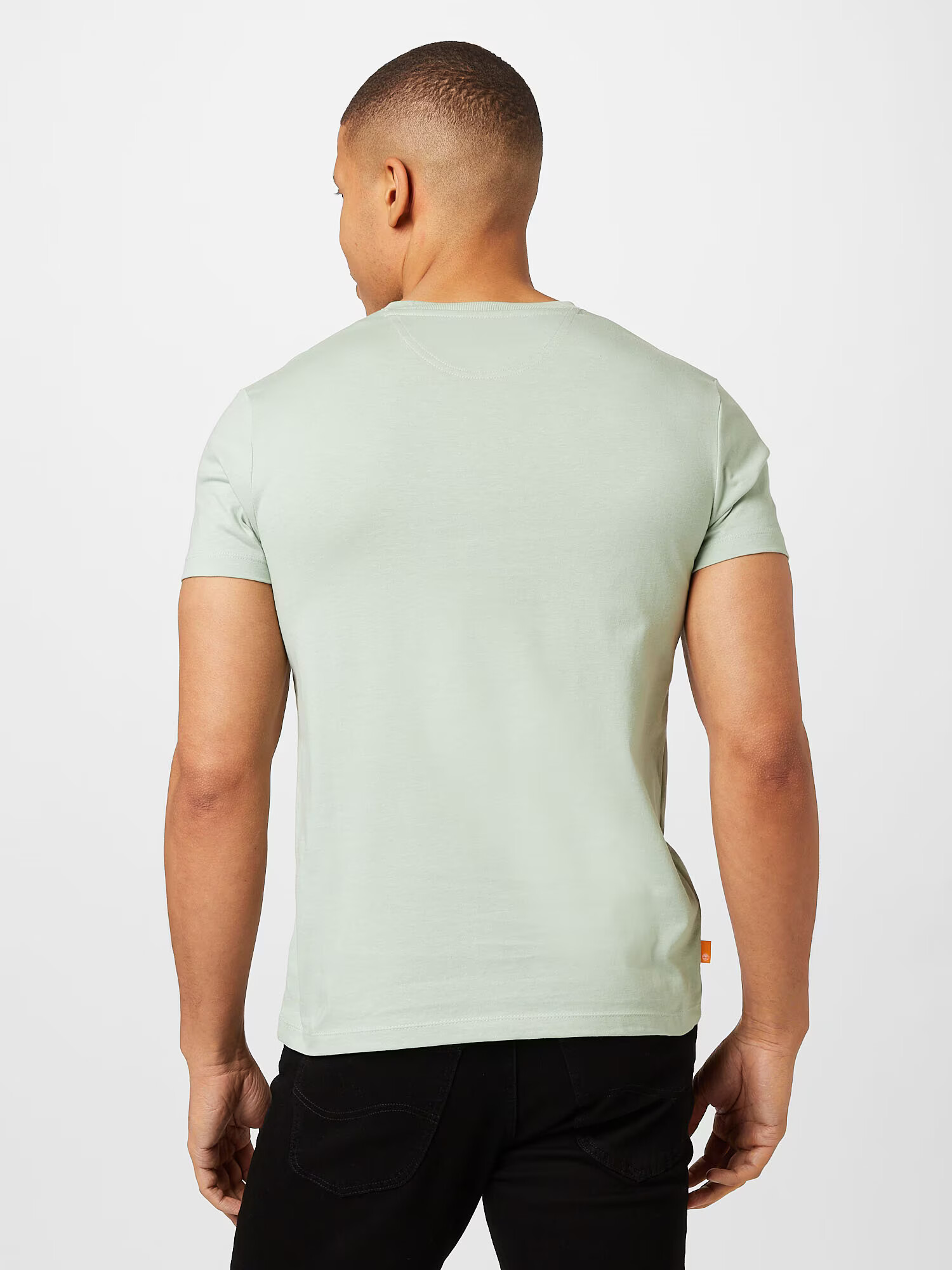 TIMBERLAND Tricou 'Dun-River' verde pastel / negru - Pled.ro