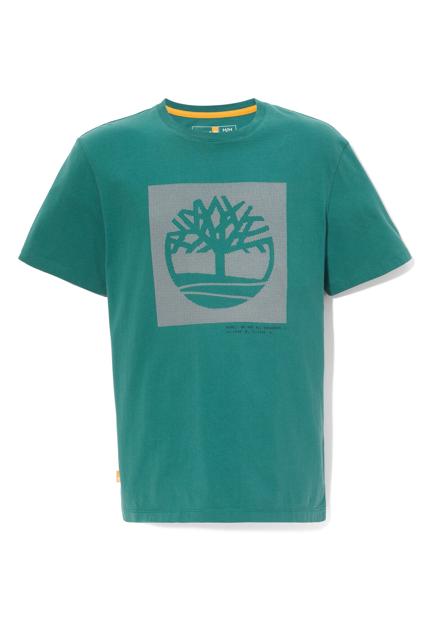 TIMBERLAND Tricou gri deschis / verde jad - Pled.ro