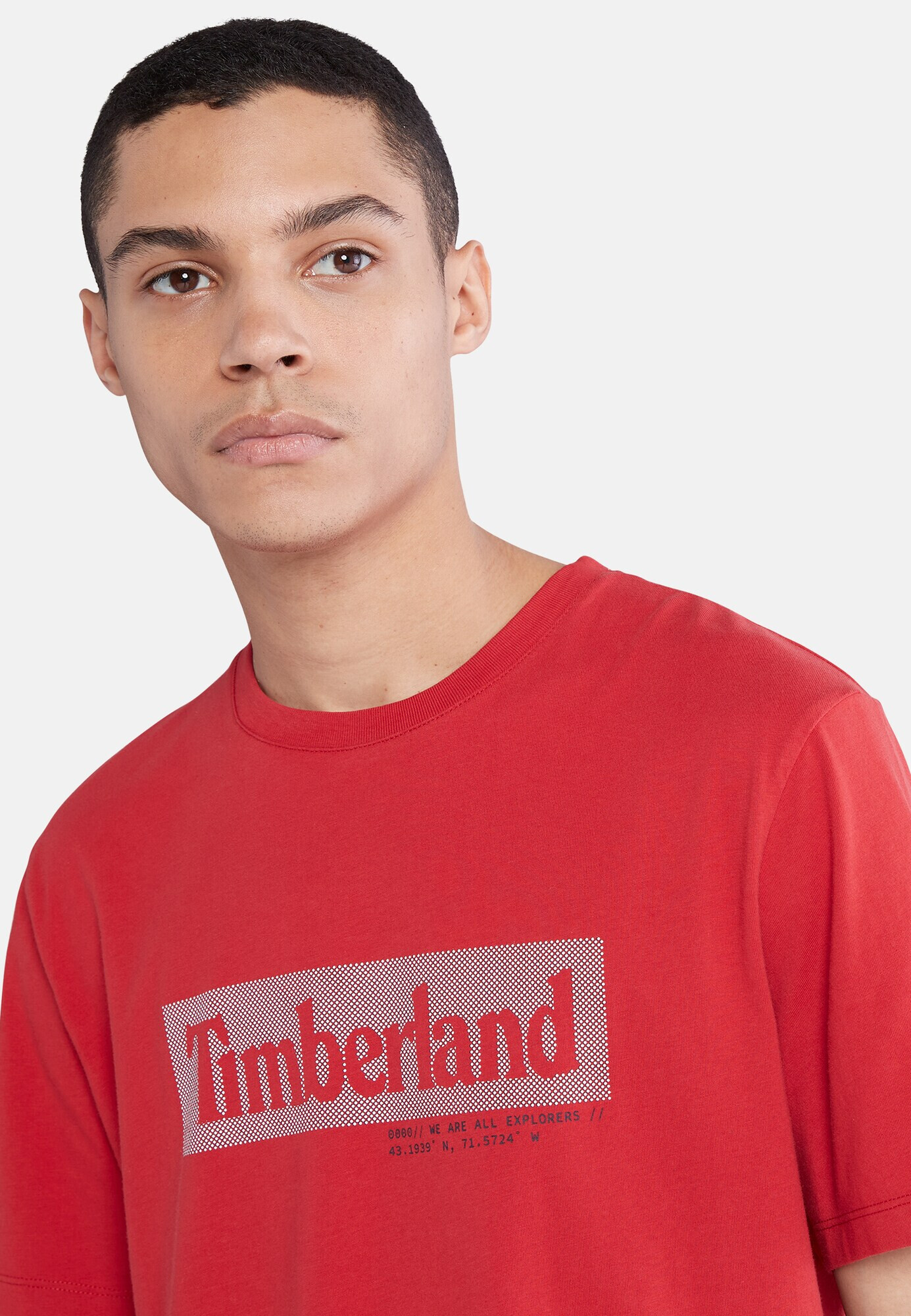 TIMBERLAND Tricou gri / roșu - Pled.ro