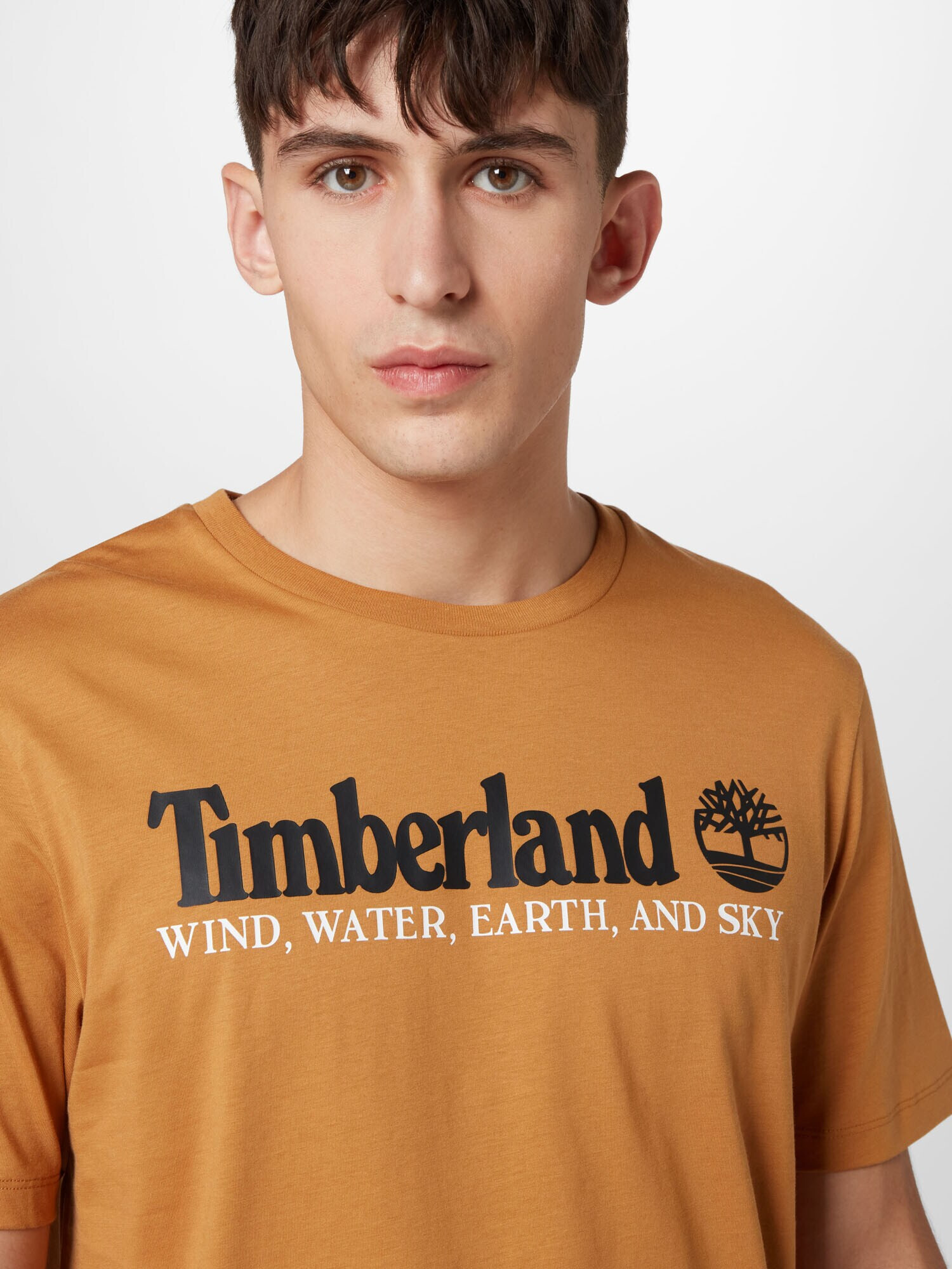 TIMBERLAND Tricou maro coniac / negru / alb - Pled.ro