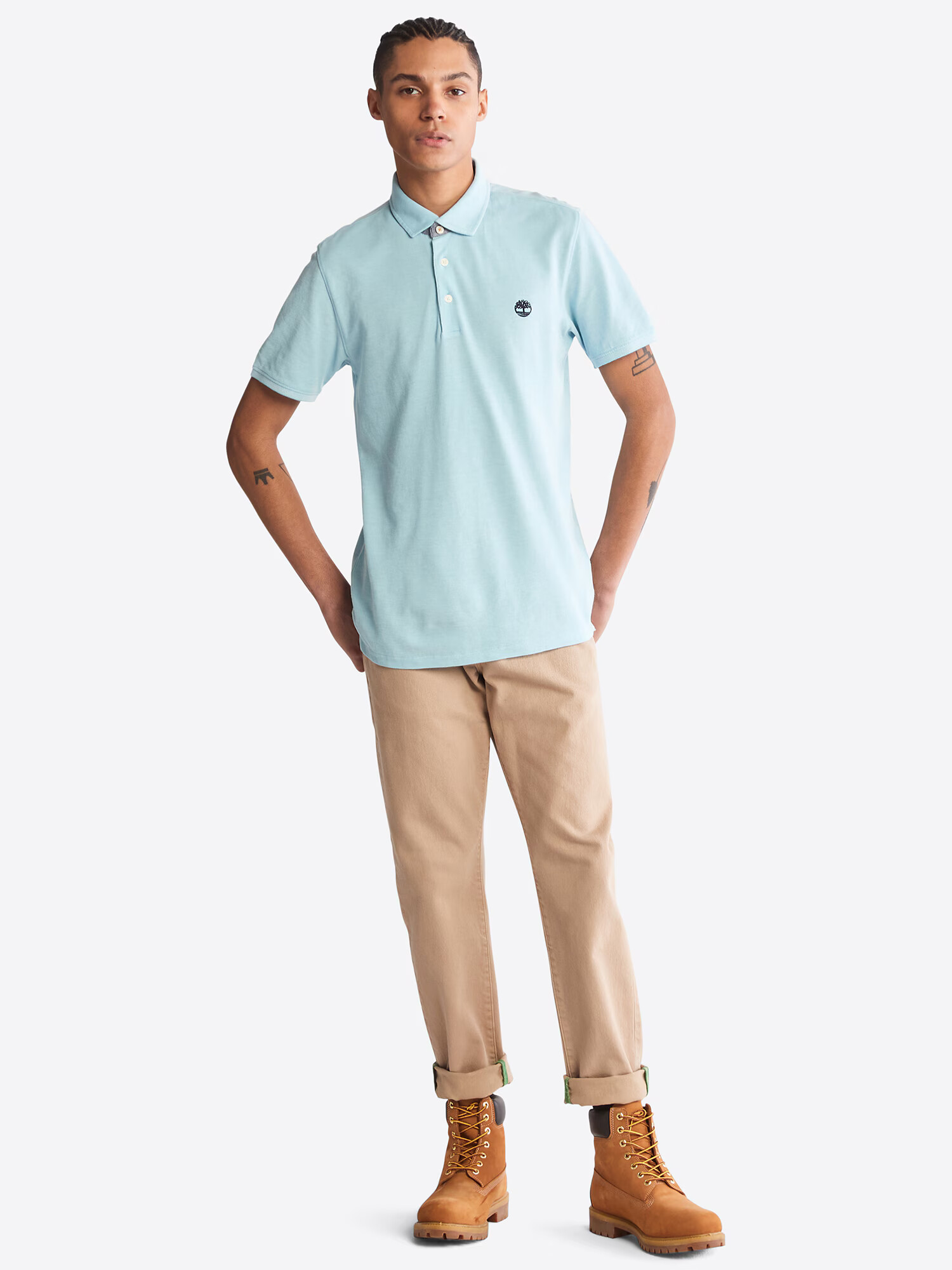 TIMBERLAND Tricou 'Oxford' albastru deschis - Pled.ro