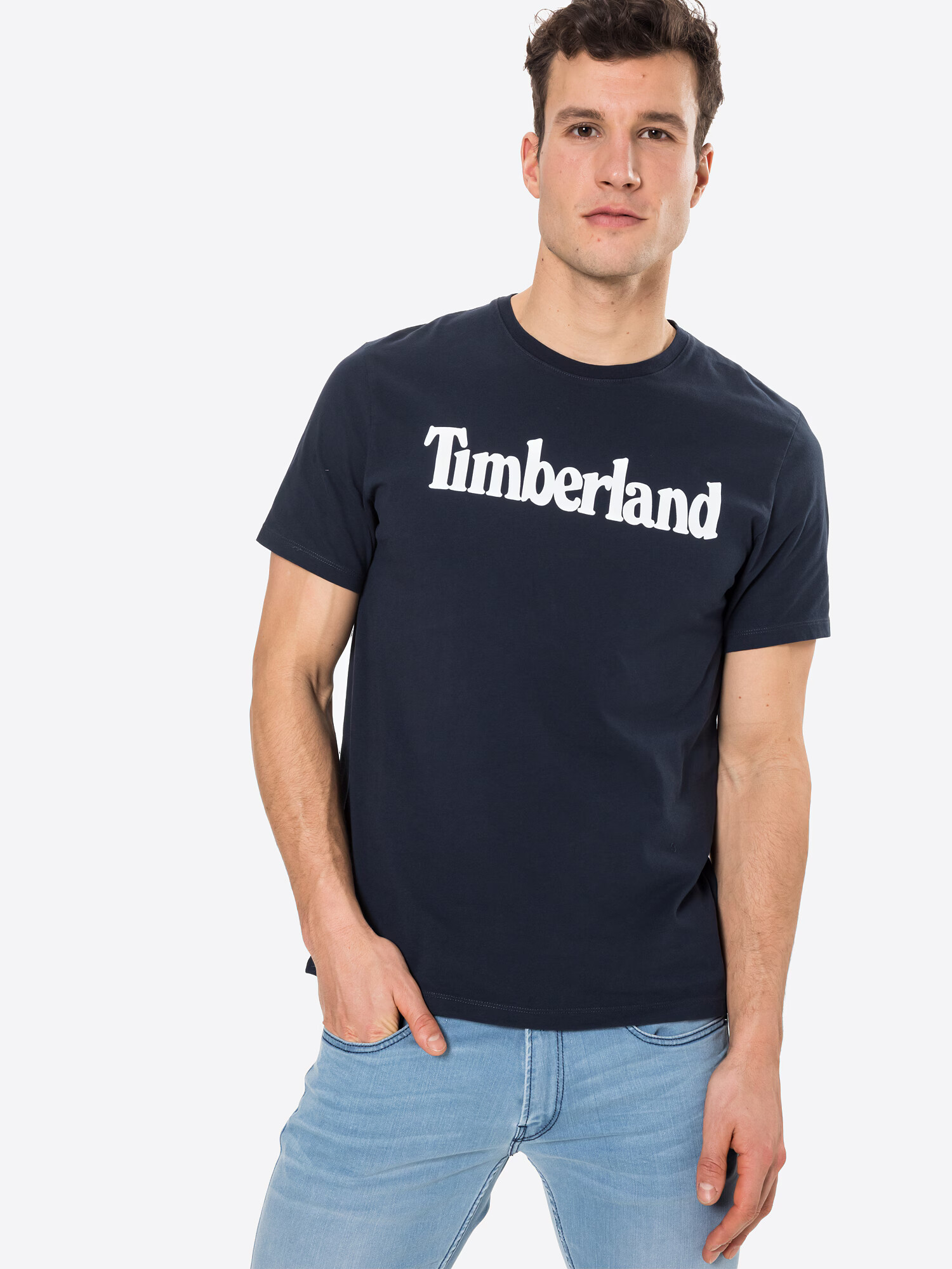 TIMBERLAND Tricou safir / alb - Pled.ro