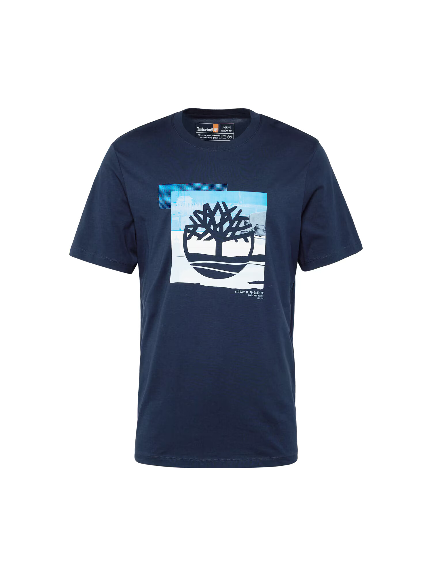 TIMBERLAND Tricou turcoaz / safir / alb - Pled.ro