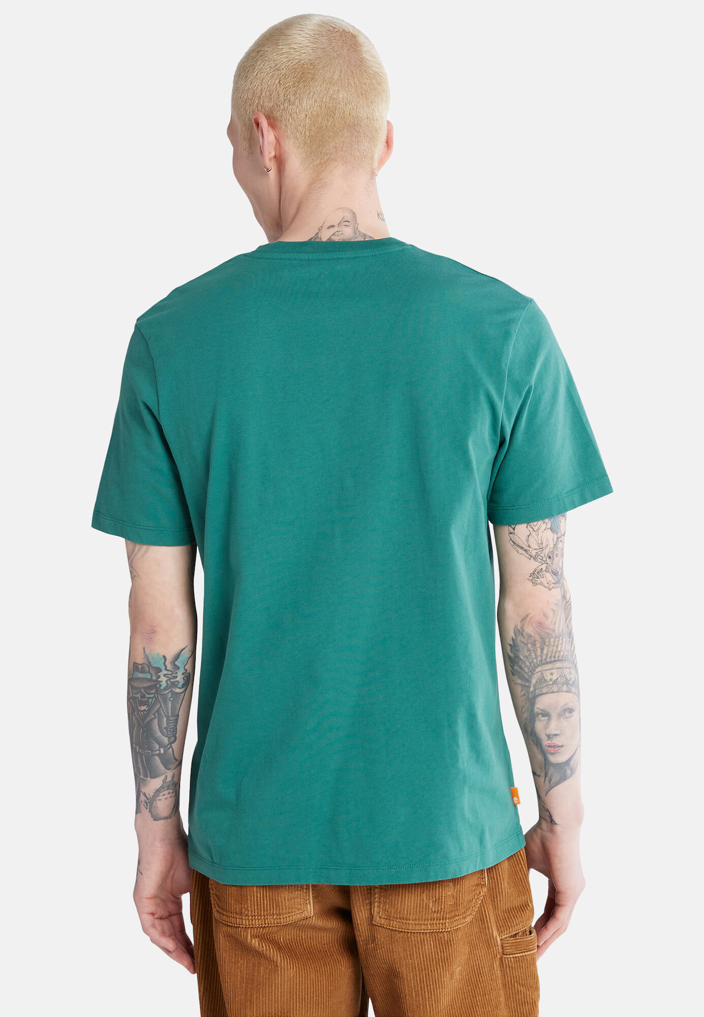 TIMBERLAND Tricou verde smarald / alb - Pled.ro