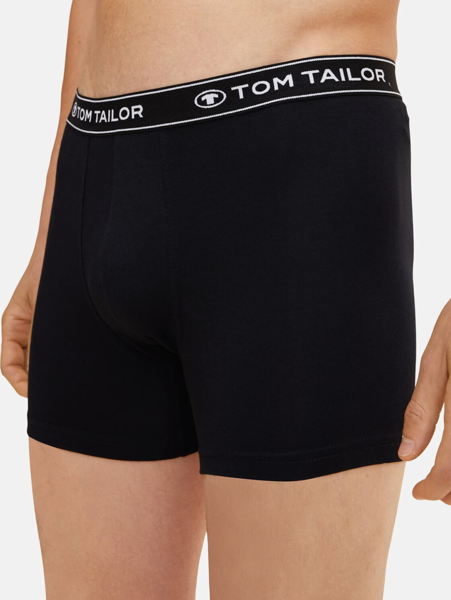 TOM TAILOR Boxeri negru / alb - Pled.ro