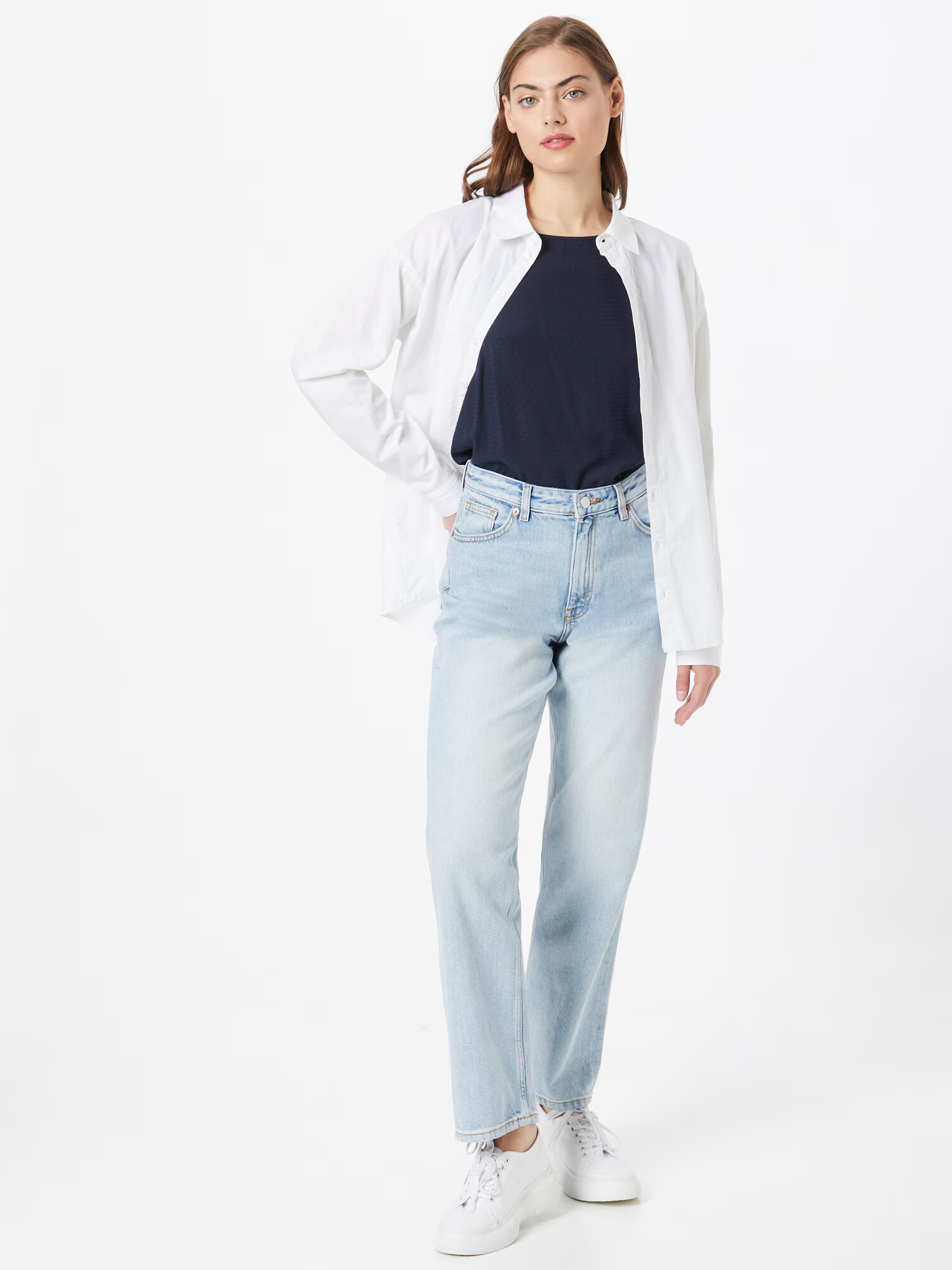 TOM TAILOR DENIM Bluză bleumarin - Pled.ro