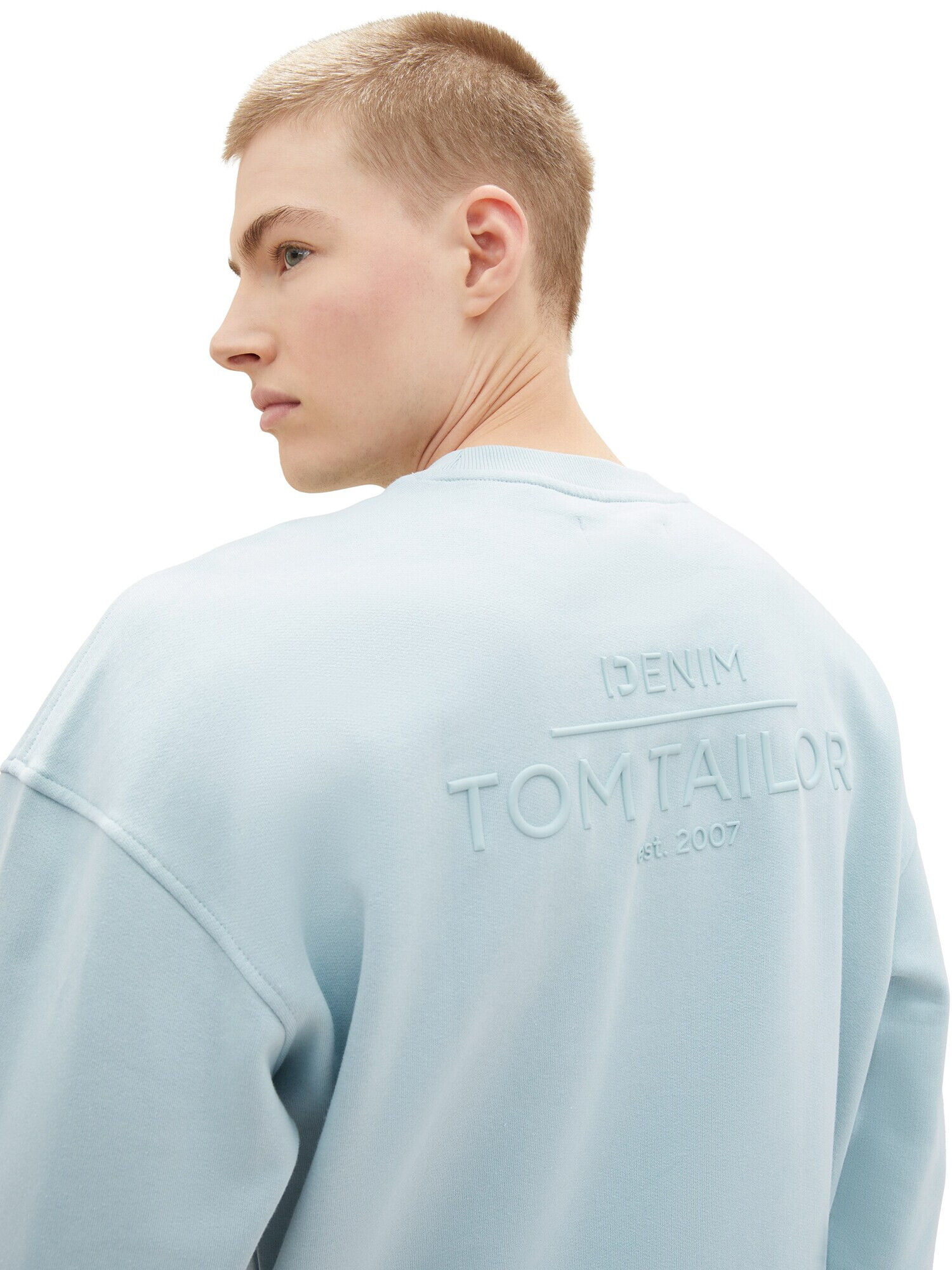 TOM TAILOR DENIM Bluză de molton albastru deschis - Pled.ro