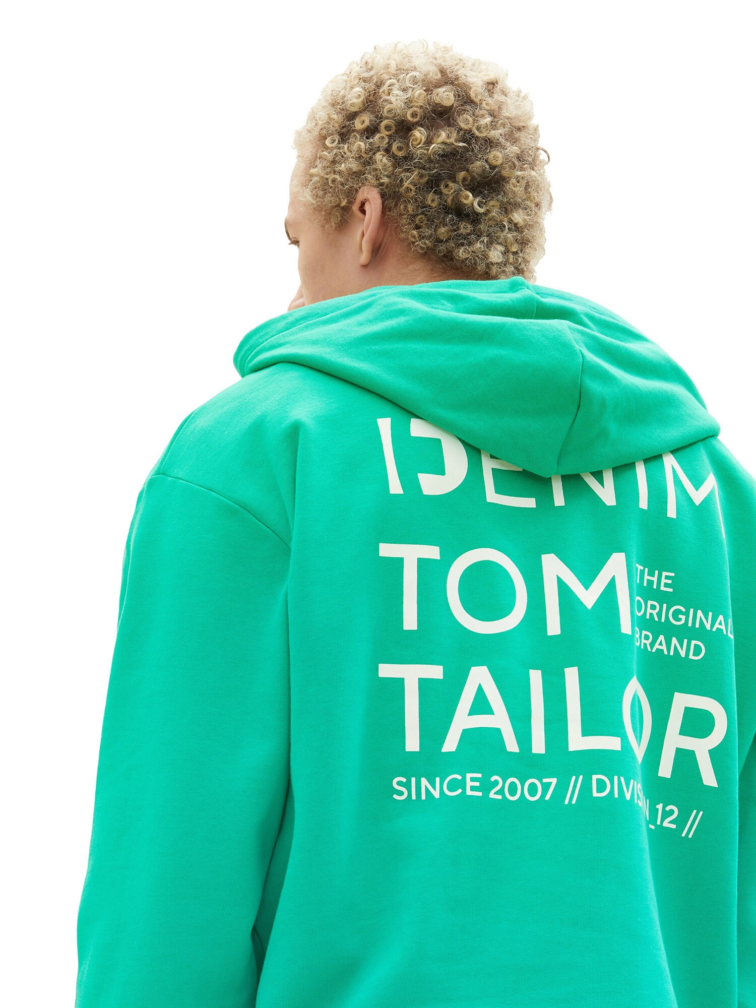 TOM TAILOR DENIM Bluză de molton verde jad - Pled.ro