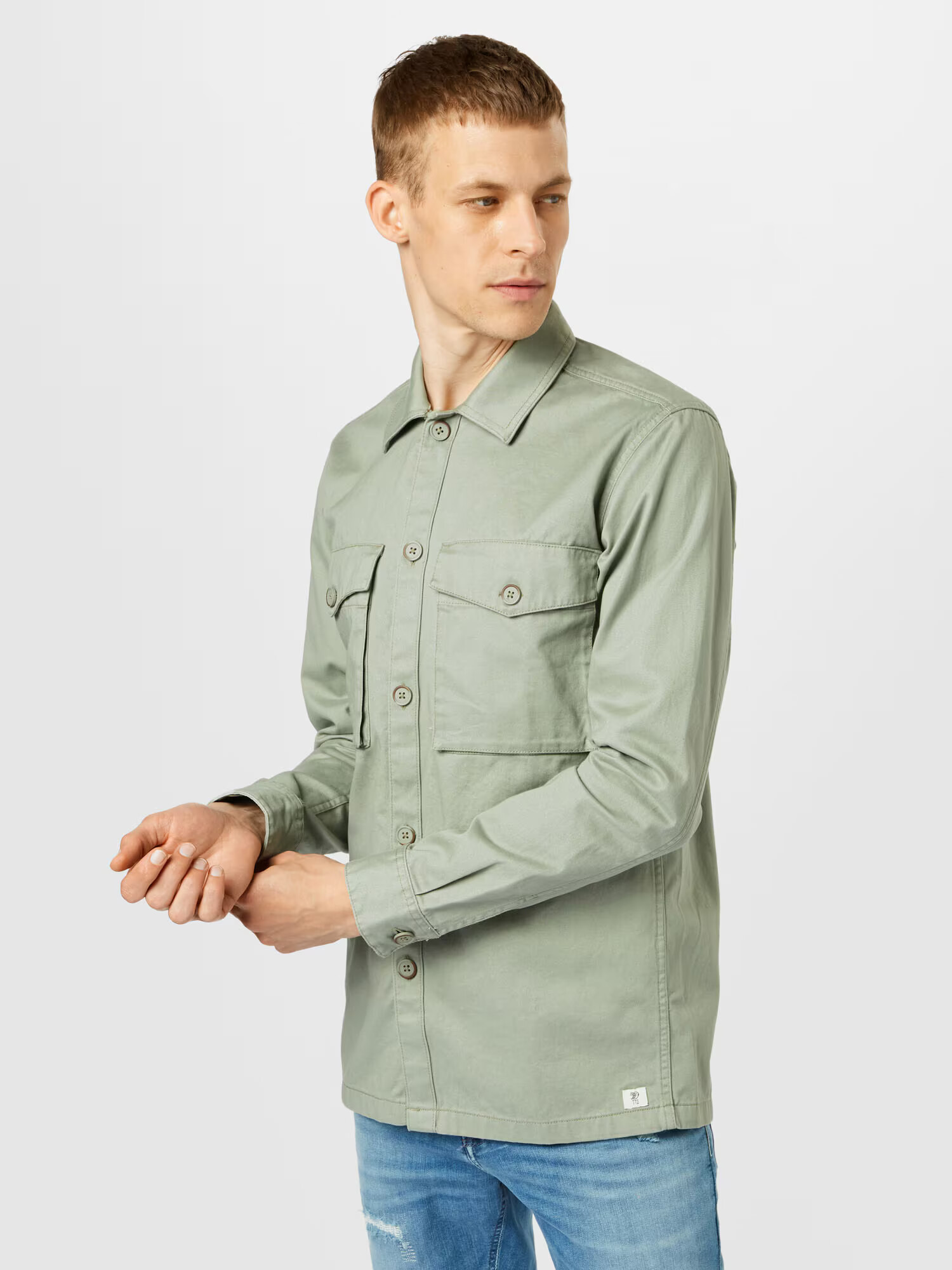 TOM TAILOR DENIM Cămașă verde deschis - Pled.ro