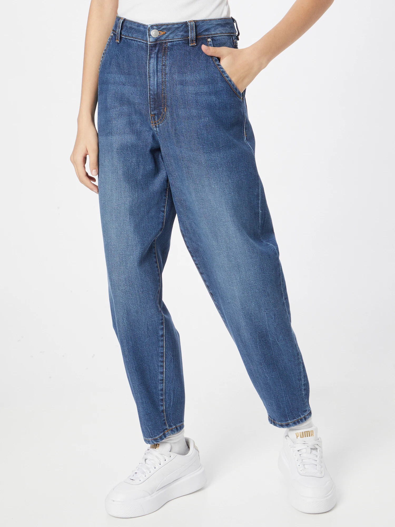 TOM TAILOR DENIM Jeans 'Barrel Mom Vintage' albastru denim - Pled.ro