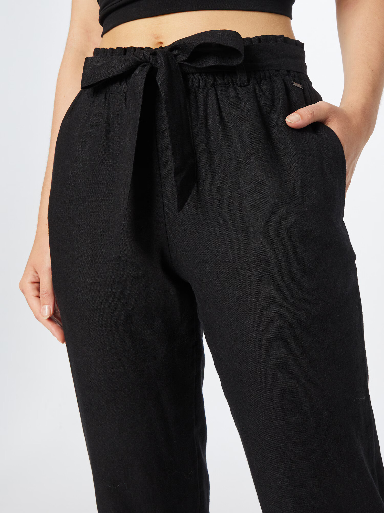 TOM TAILOR DENIM Pantaloni cutați negru - Pled.ro