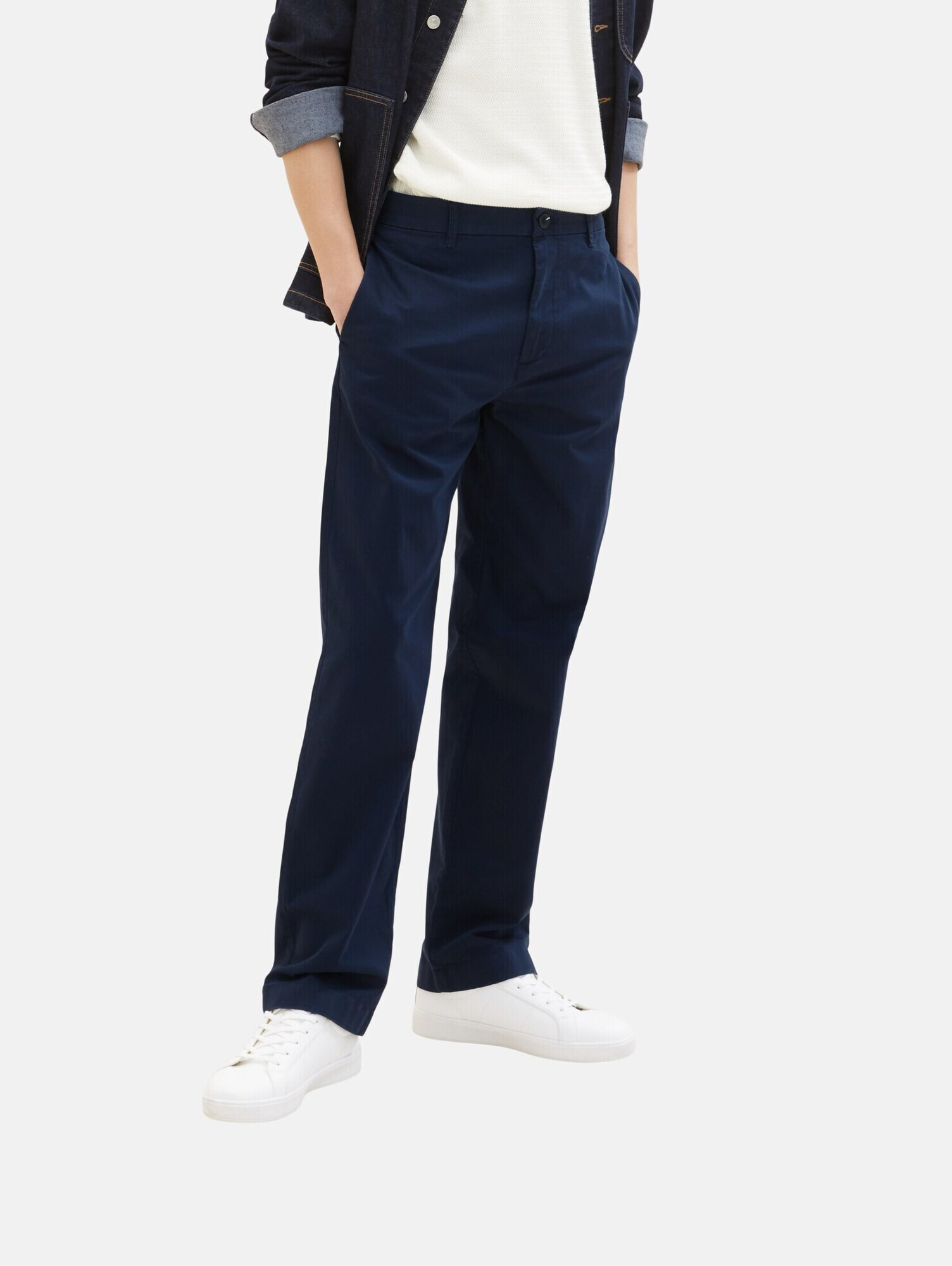 TOM TAILOR DENIM Pantaloni eleganți bleumarin - Pled.ro