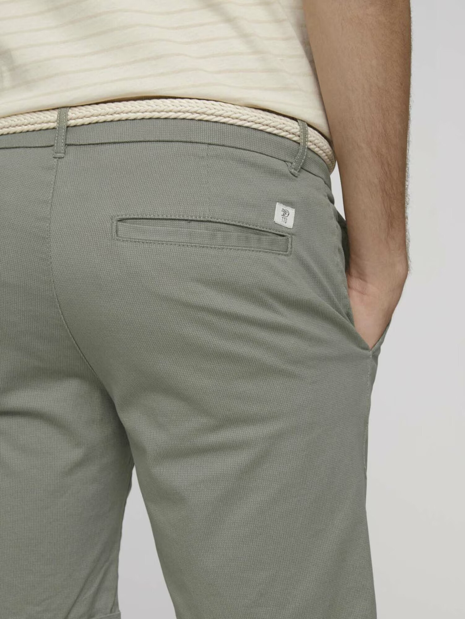 TOM TAILOR DENIM Pantaloni eleganți verde - Pled.ro