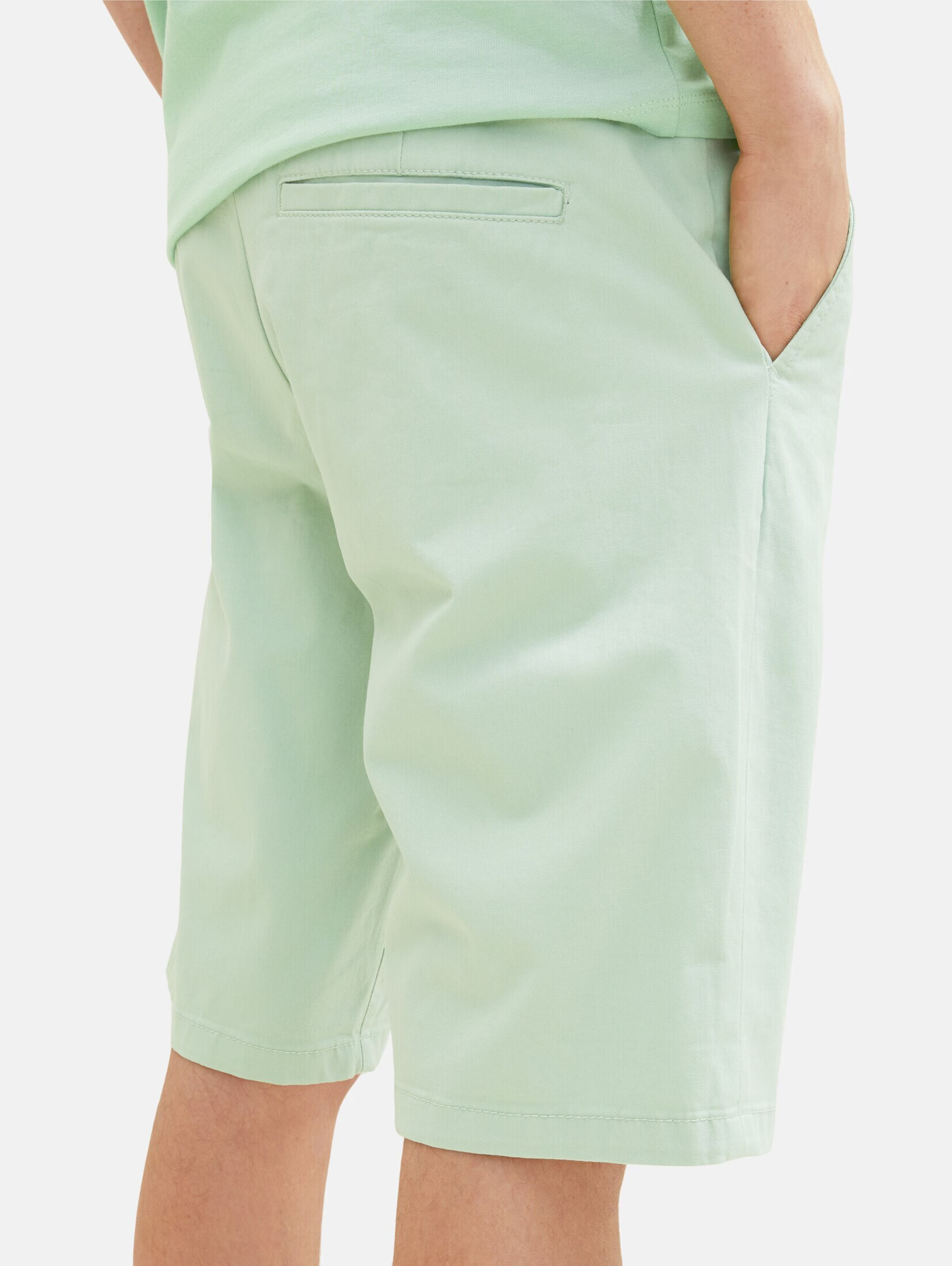 TOM TAILOR DENIM Pantaloni eleganți verde pastel - Pled.ro