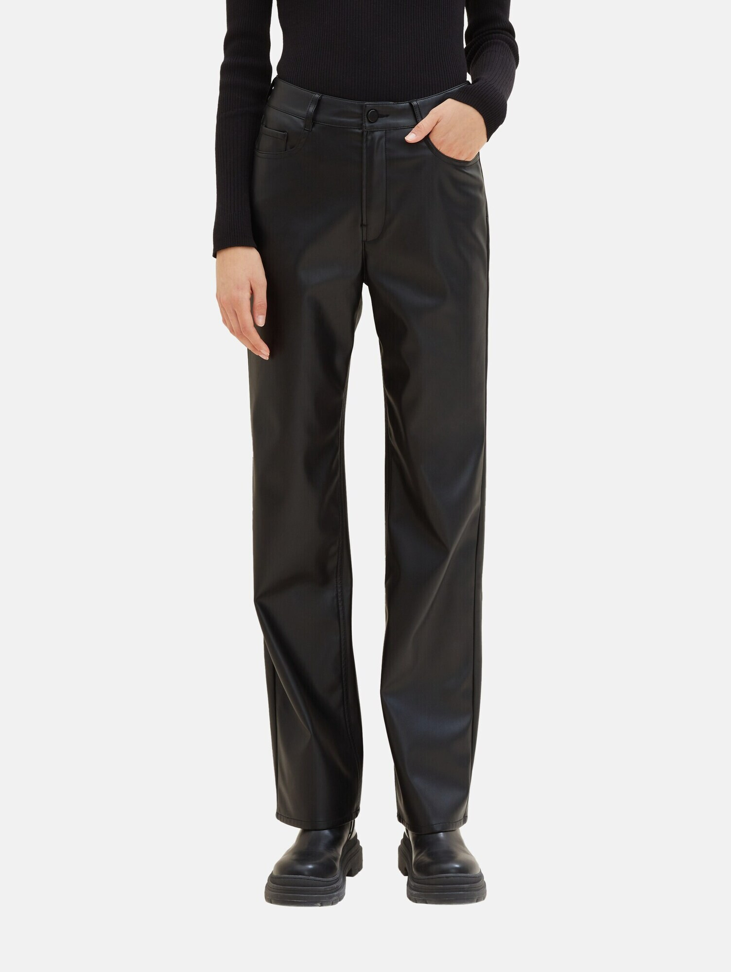 TOM TAILOR DENIM Pantaloni 'Emma' negru - Pled.ro