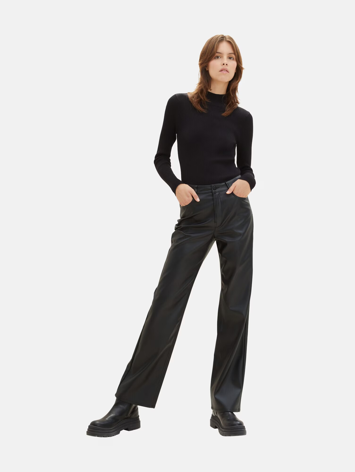 TOM TAILOR DENIM Pantaloni 'Emma' negru - Pled.ro